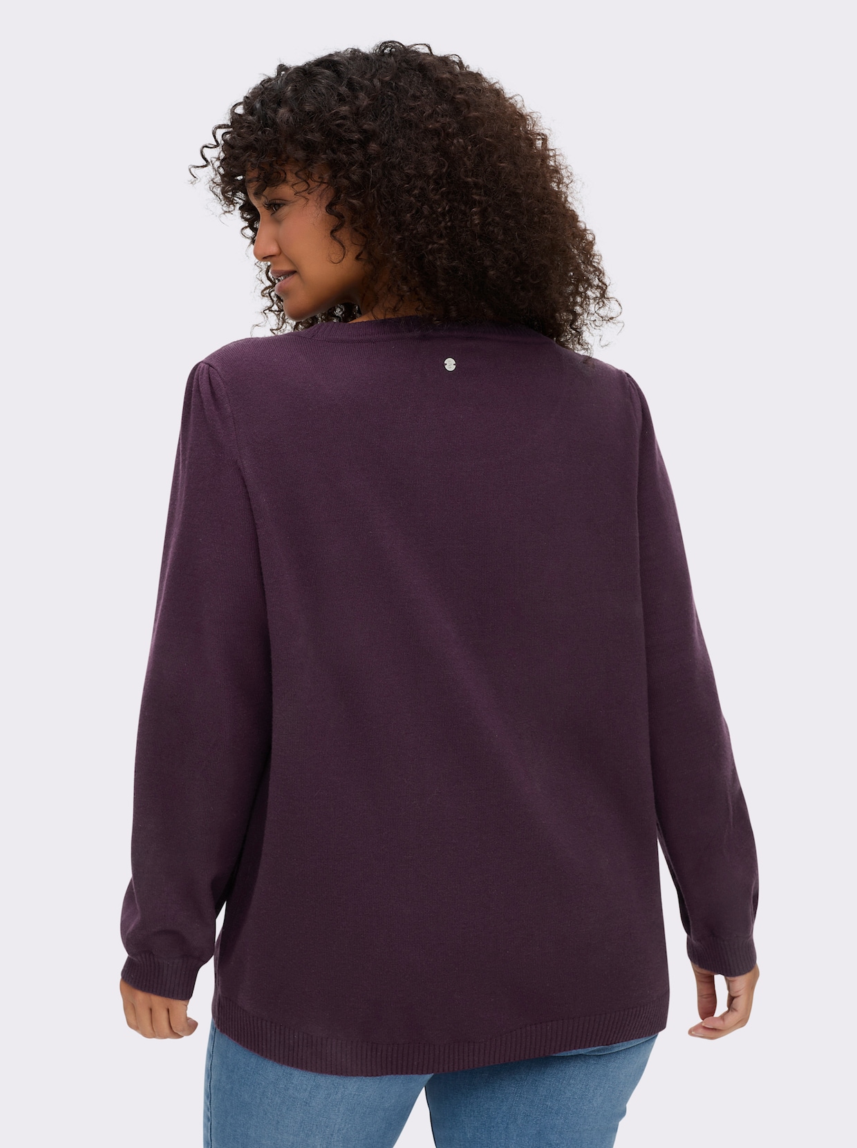 sheego Pullover - aubergine