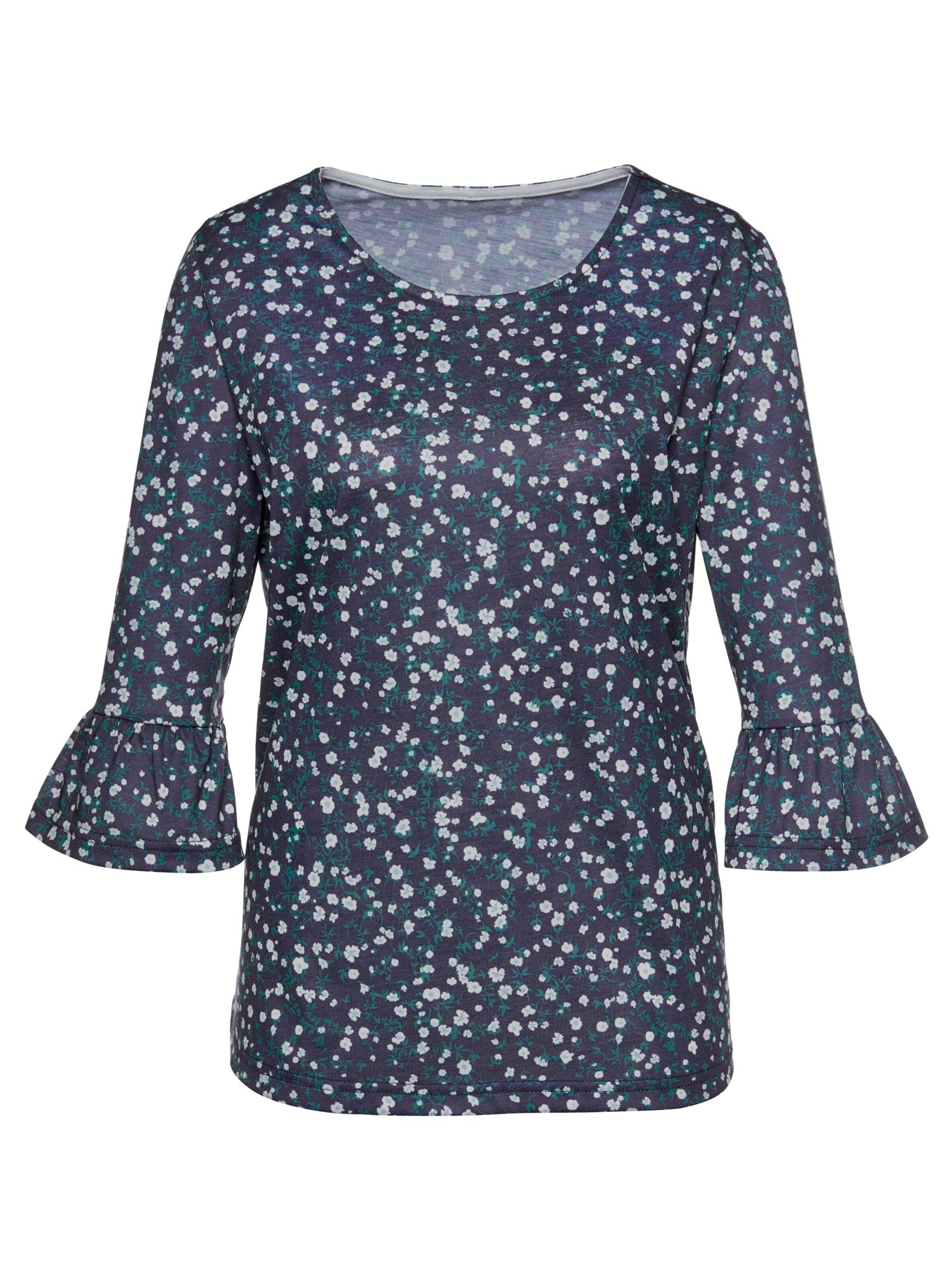 Shirt - nachtblau-bedruckt