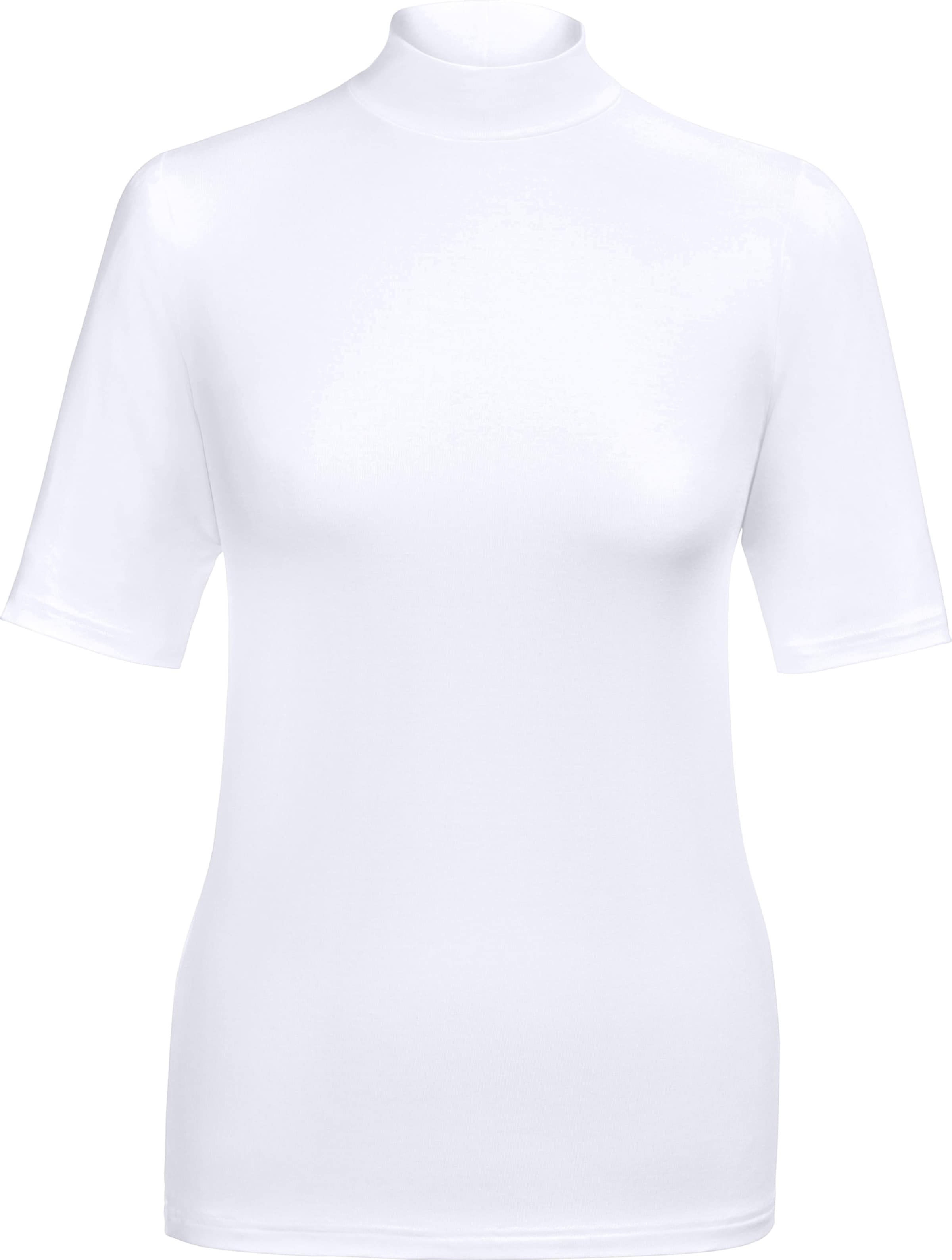 Wäschepur Damen Weiß Unterziehshirt Gr. 48, 2 Stk., Normalgrößen, 95% Modal, 5% Elasthan, Turtleneck, Unterhemden - Bild 4
