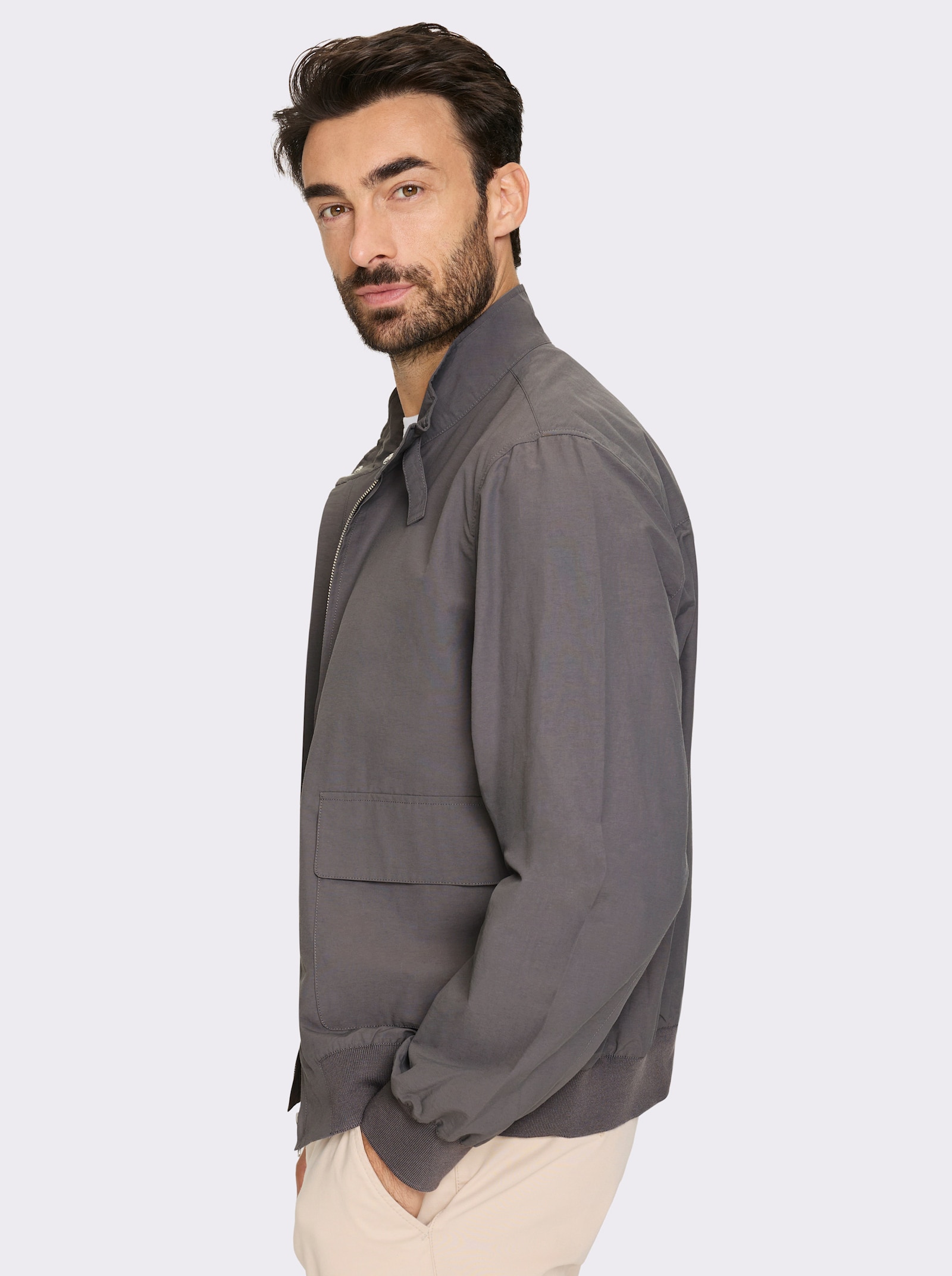 Marco Donati Blouson mit Stehkragen - anthrazit