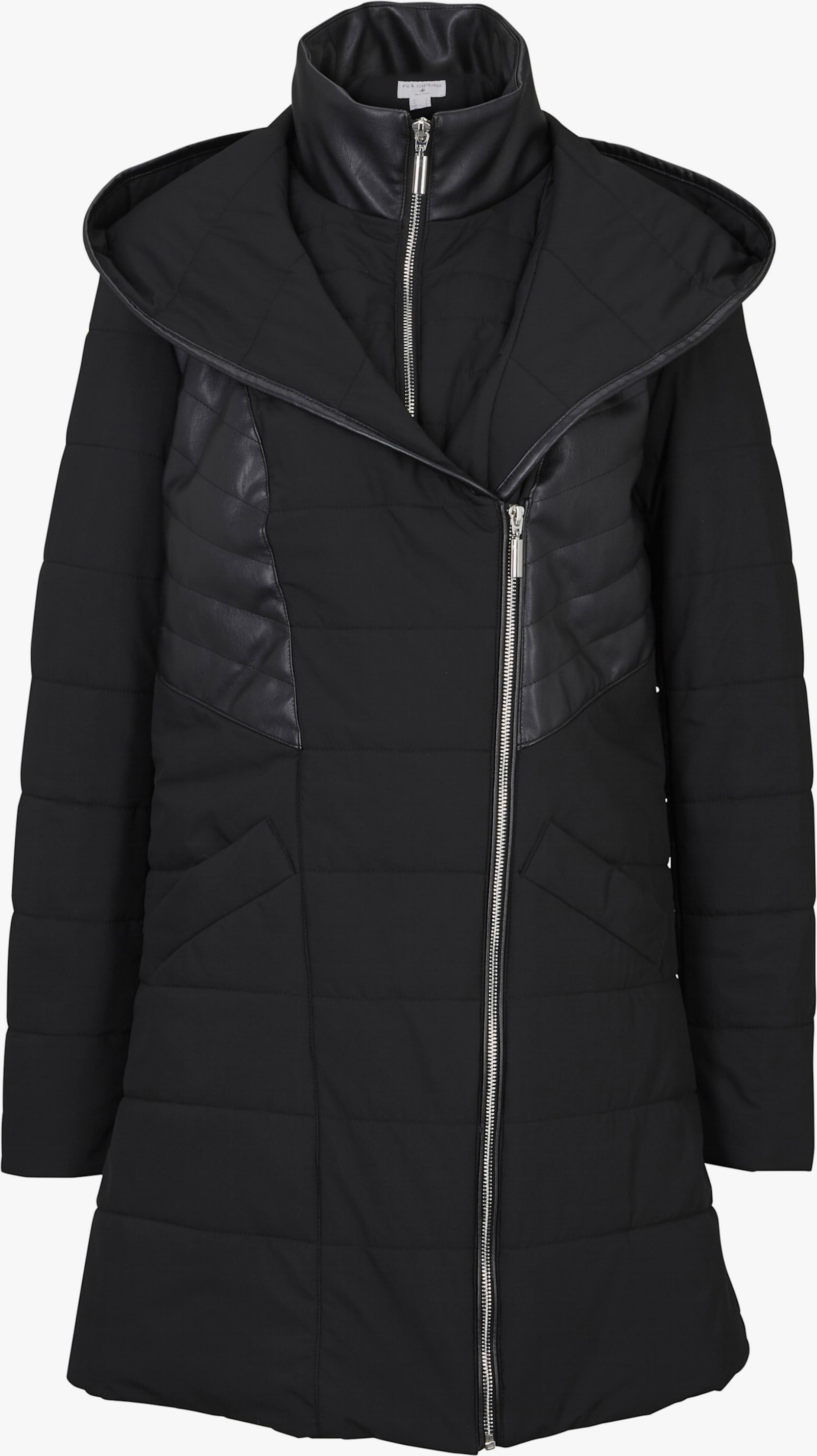 heine Steppjacke in 2-in-1-Optik - schwarz