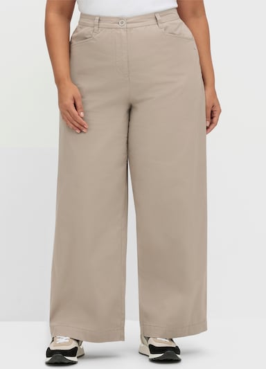 sheego Hose lang - helltaupe