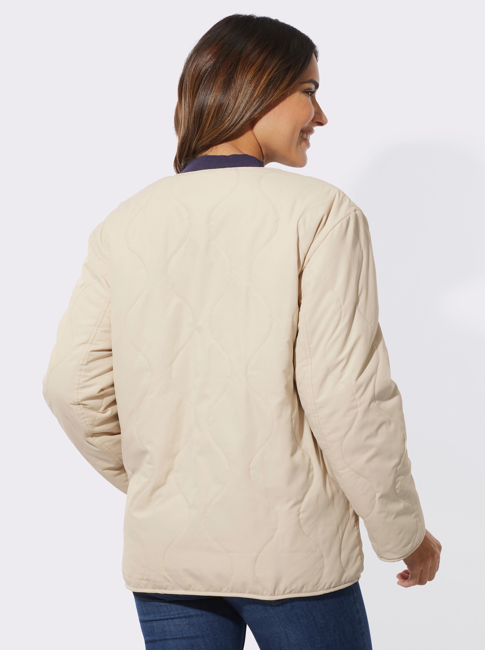 Wendejacke mit kuscheligem Teddy-Fleece - sand