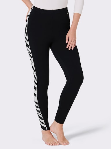 feel good Leggings - schwarz-weiß