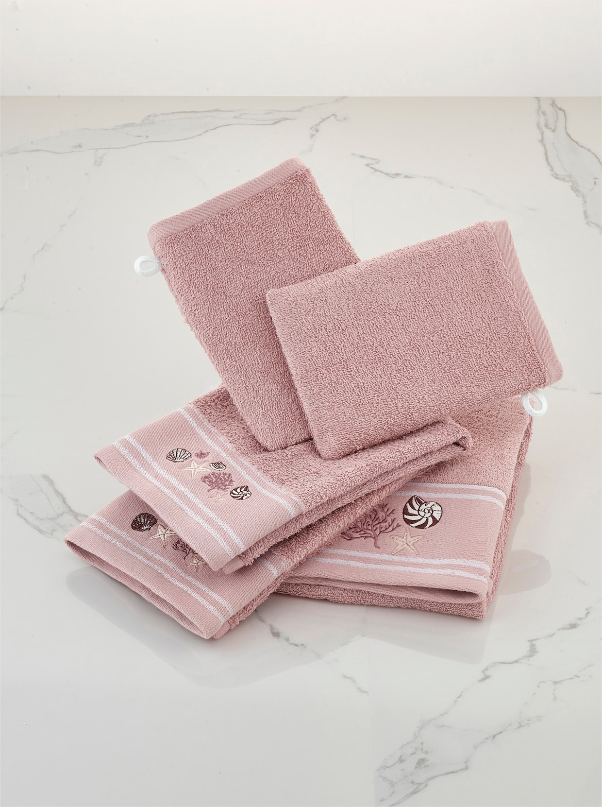 5tlg. Handtuch-Set - taupe