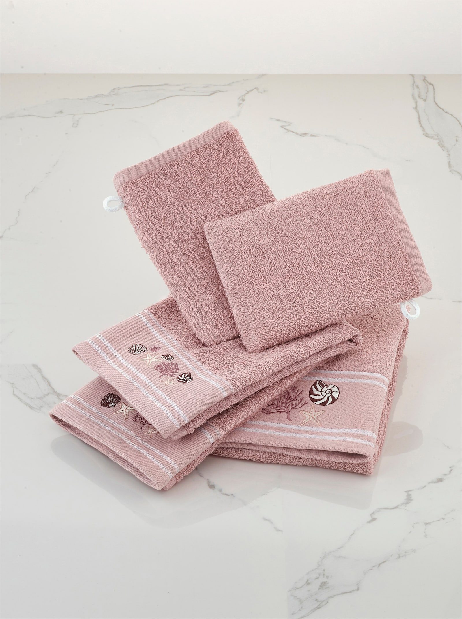 5tlg. Handtuch-Set - taupe