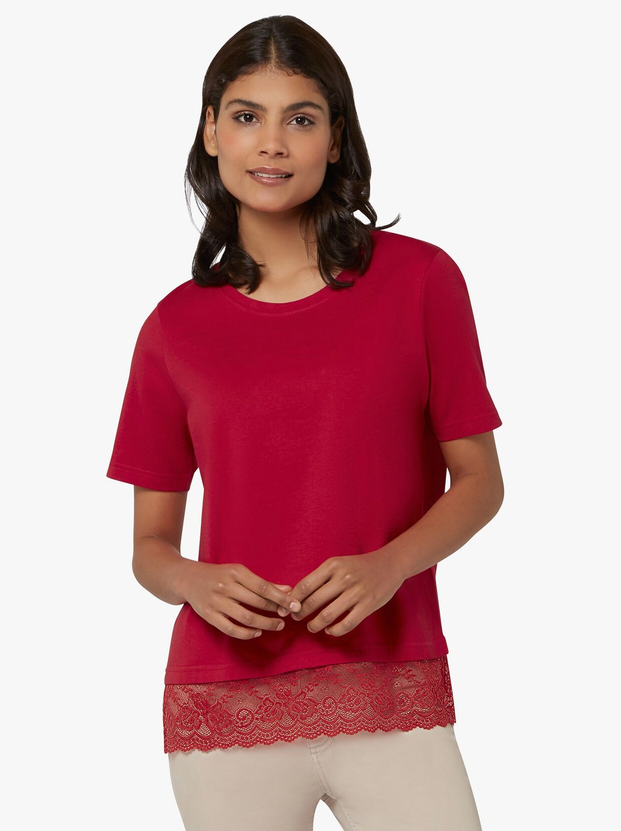 Shirt met korte mouwen - rood