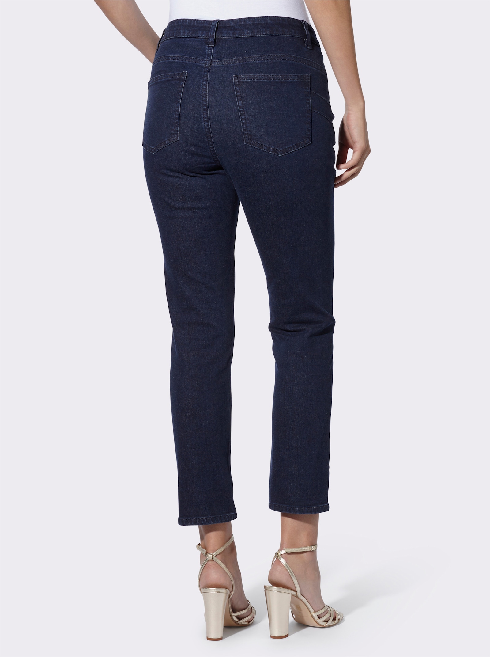 heine Jean push-up 7/8 - bleu foncé