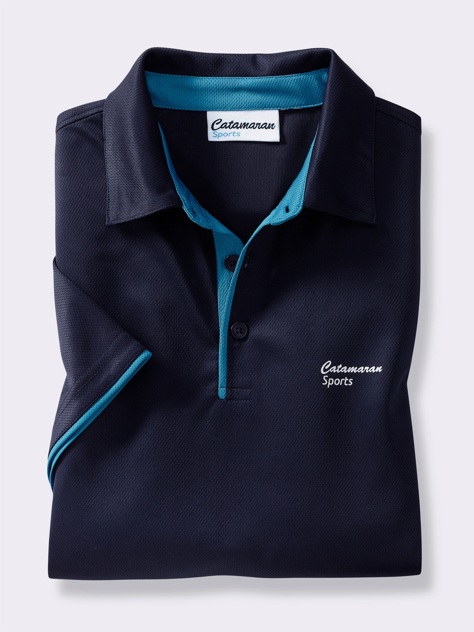 Catamaran Sports Freizeitshirt mit Polokragen - marine