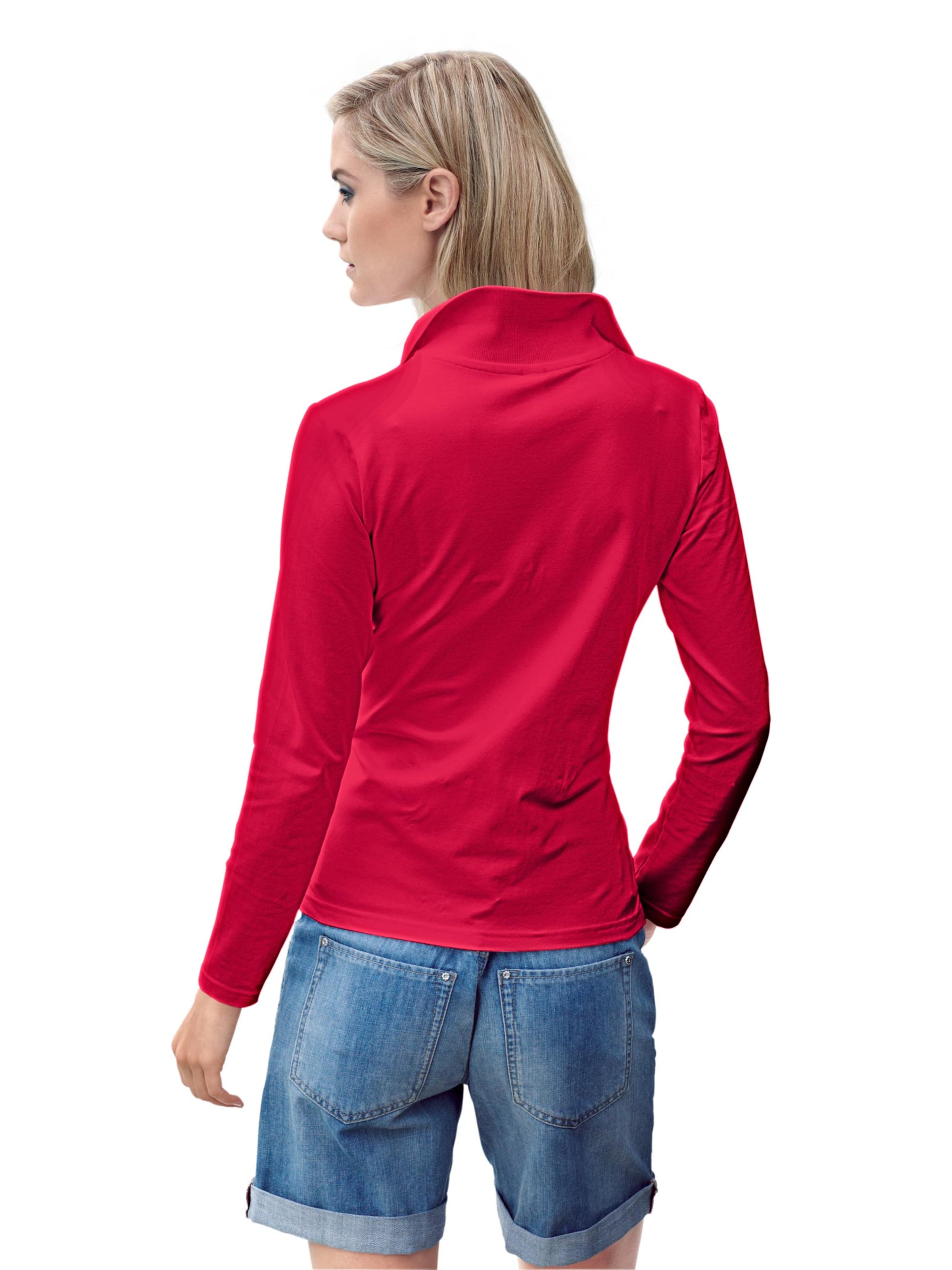 Damenmode Shirts Best Connections Poloshirt in rot 