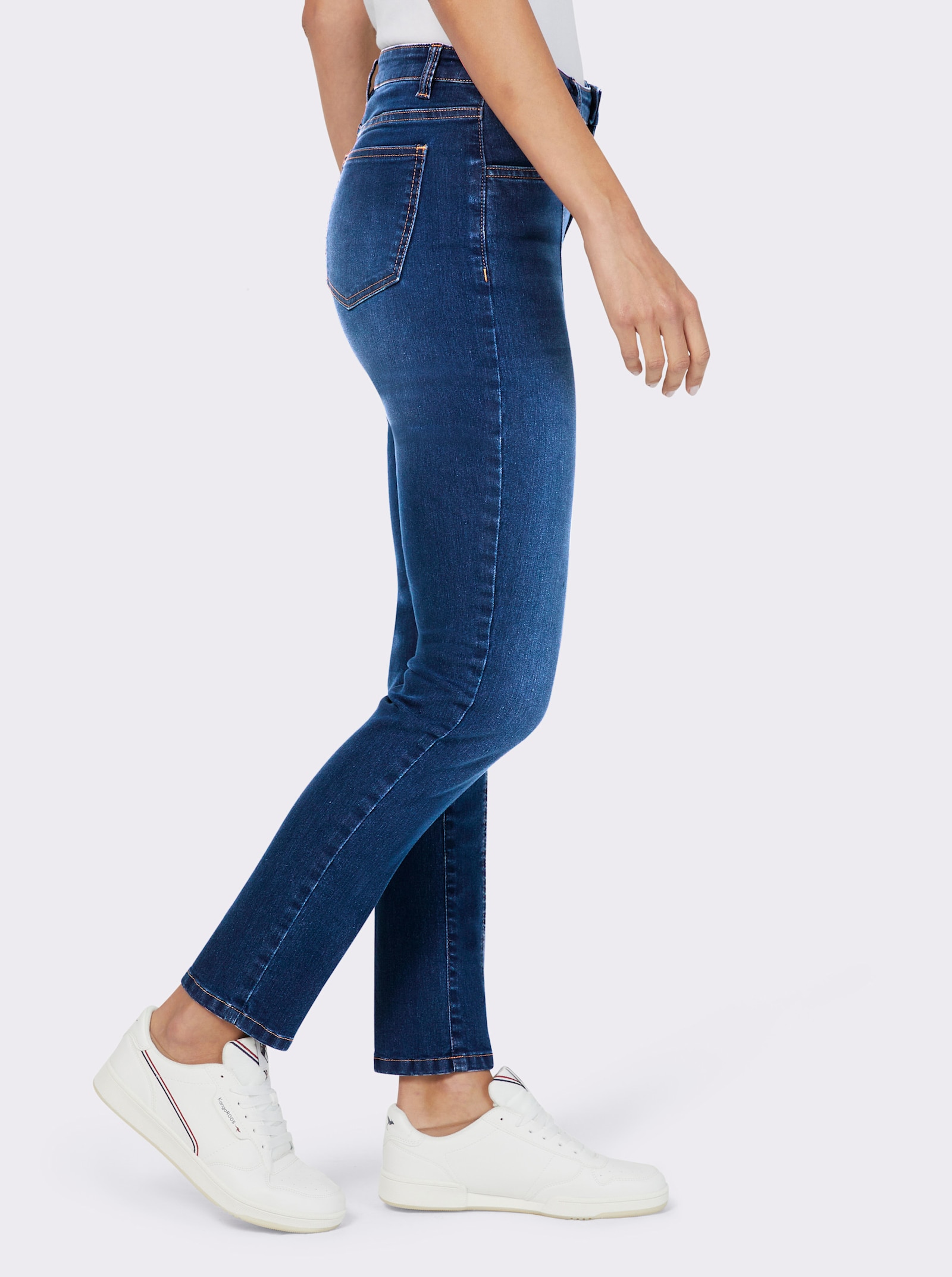 heine Jeans mit Teilnungsnähten - blue-stone-washed