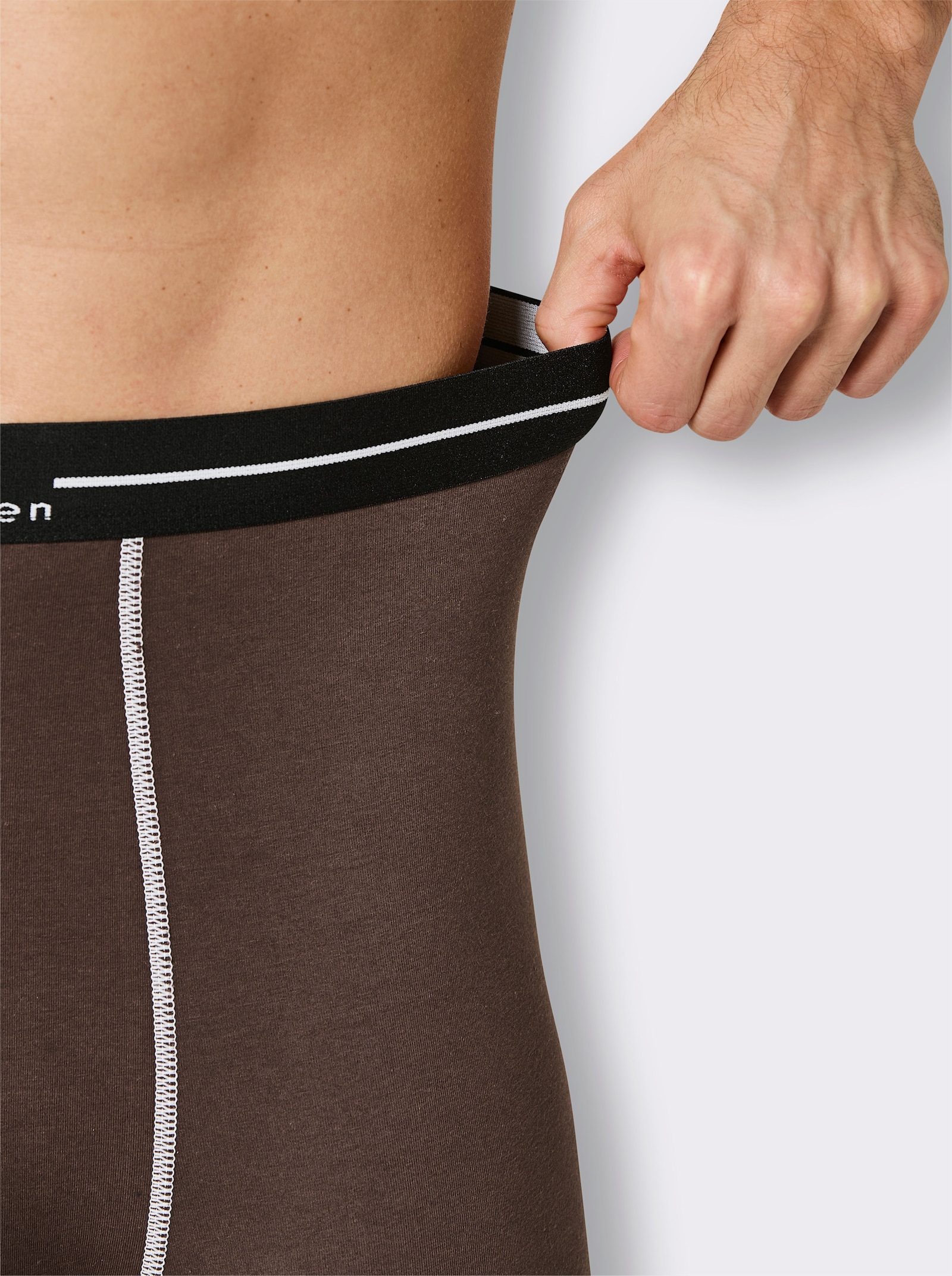 wäschepur men Hose lang - schoko