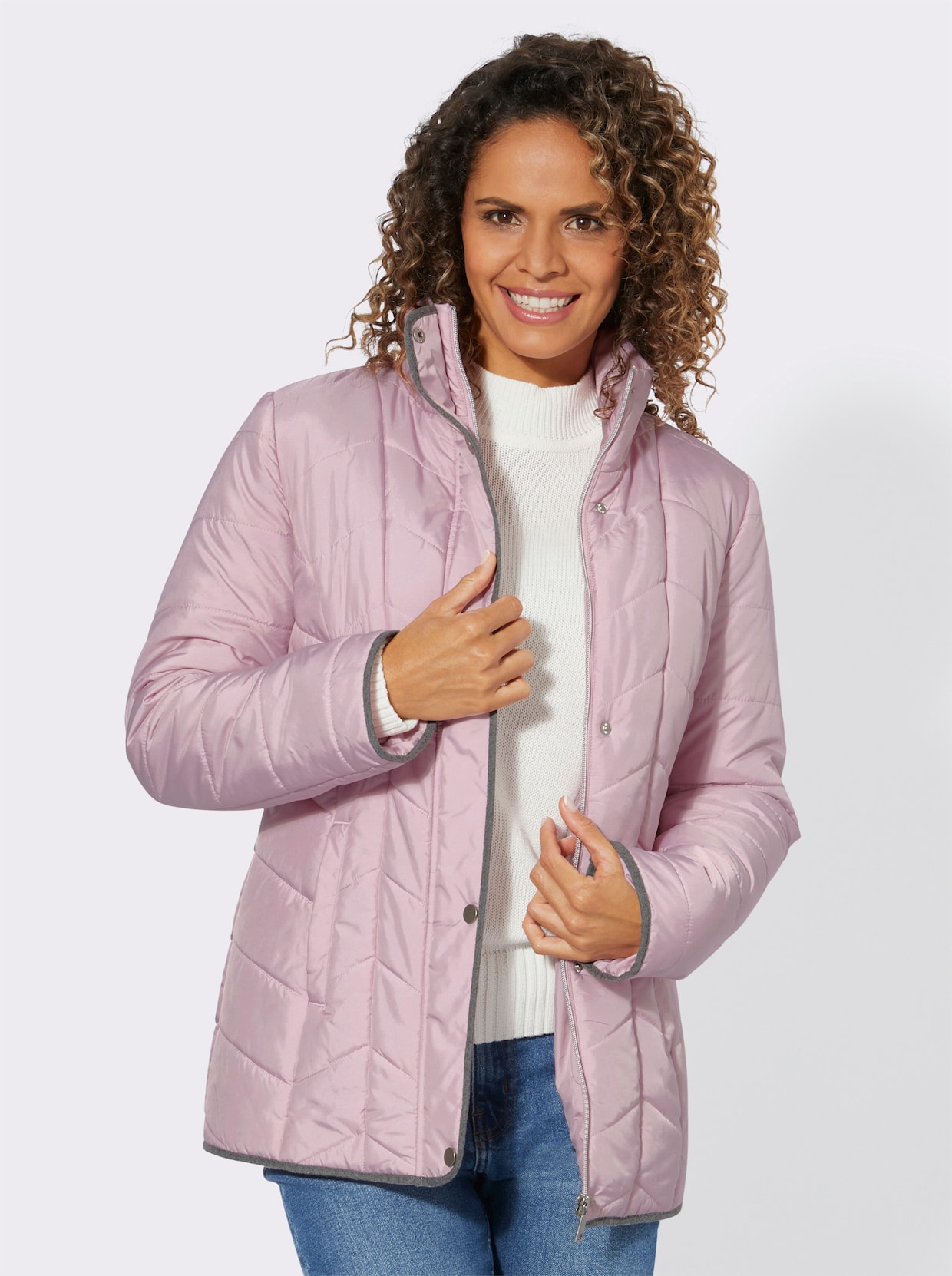 Steppjacke - rosé