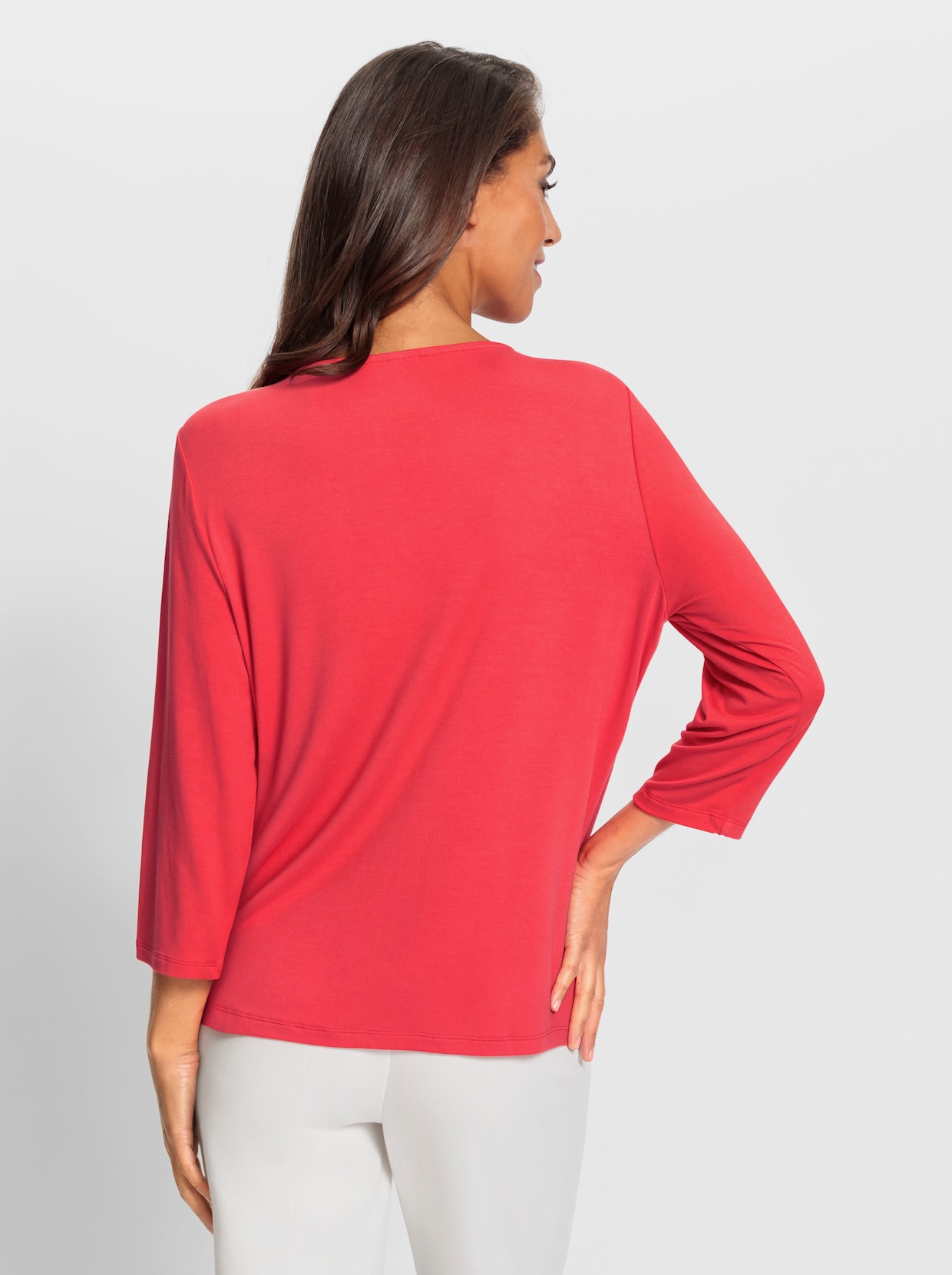 heine T-shirt à manches 3/4 - rouge