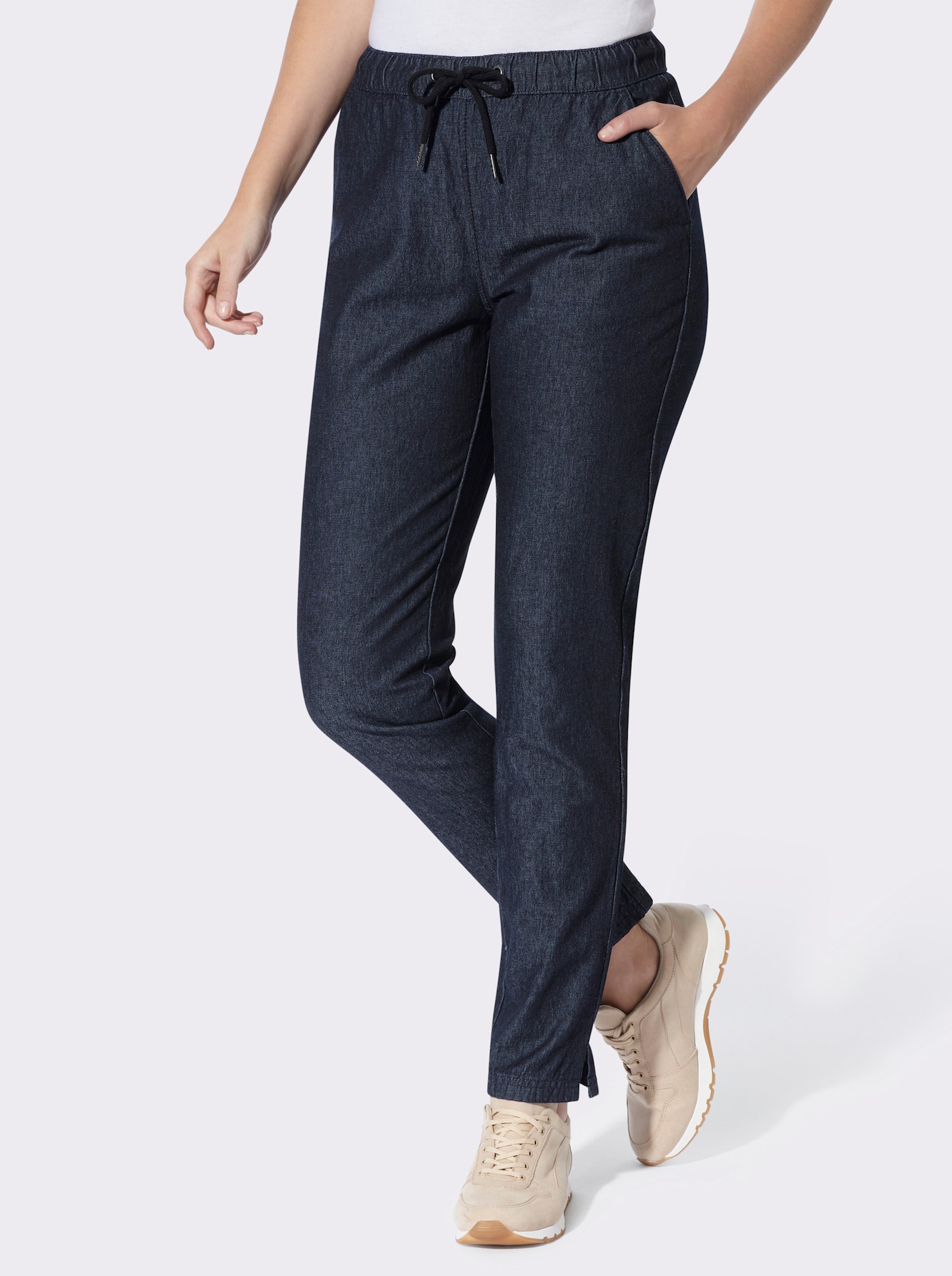 heine Jogg Pants in Denim-Qualität - dark blue