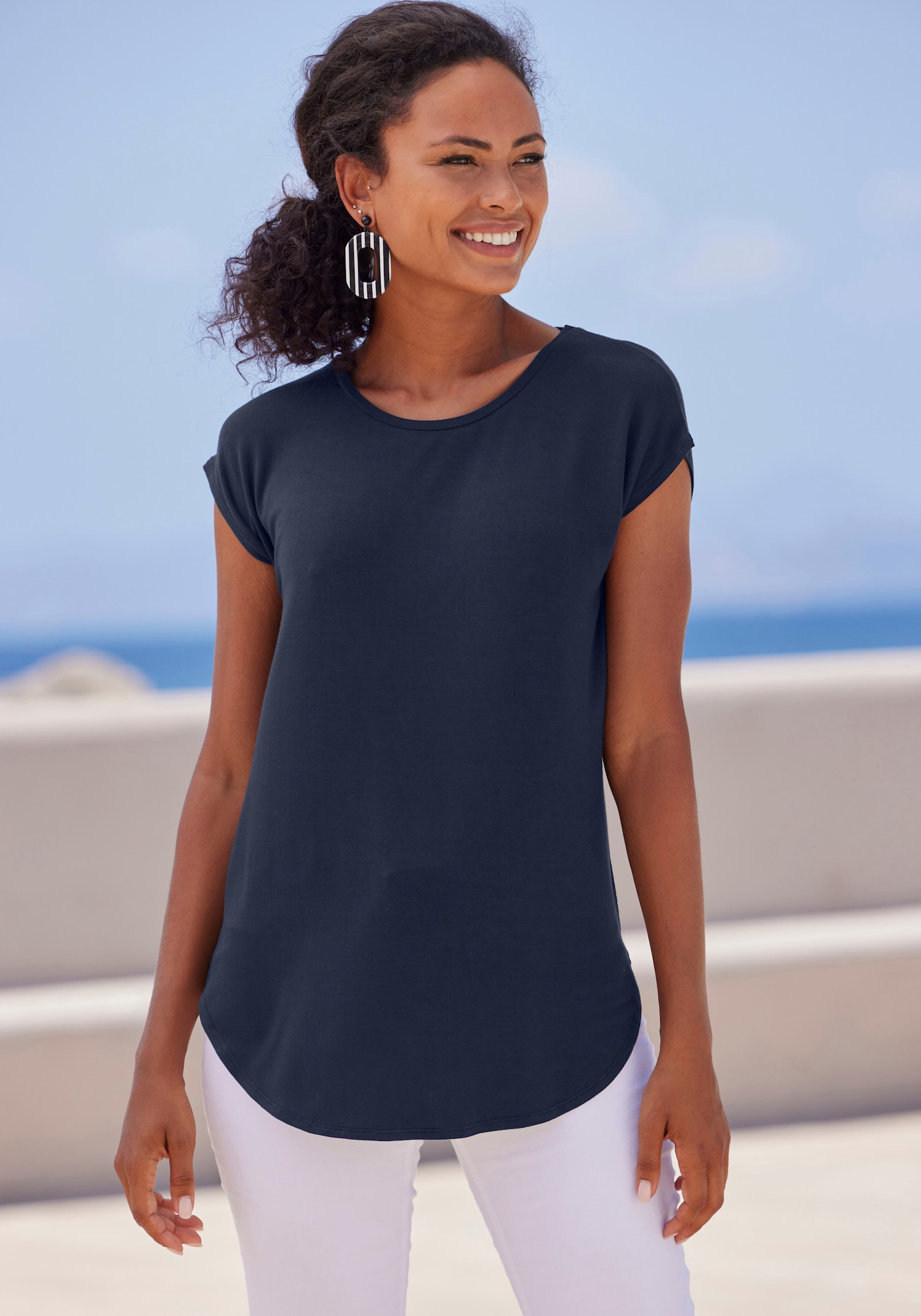 LASCANA Longshirt - mint, navy