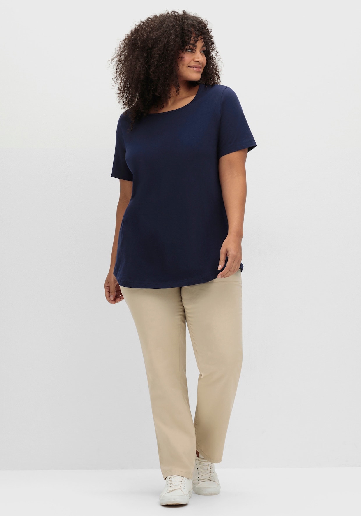 Longshirt im Doppelpack - grasgrün + marine