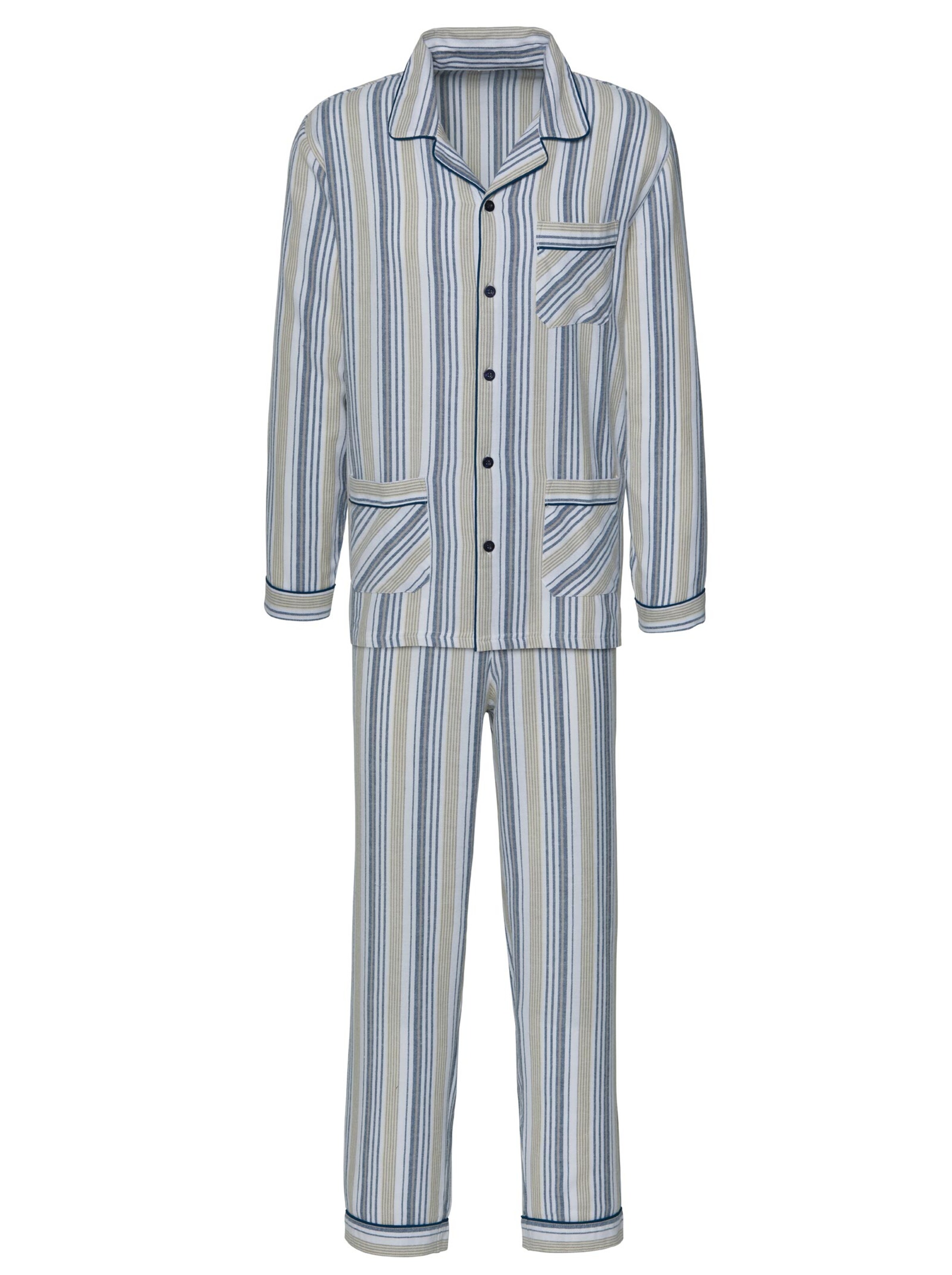 KINGsCLUB Pyjama - blau-gestreift