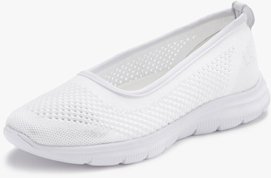 LASCANA Sneakers ballerines - blanc