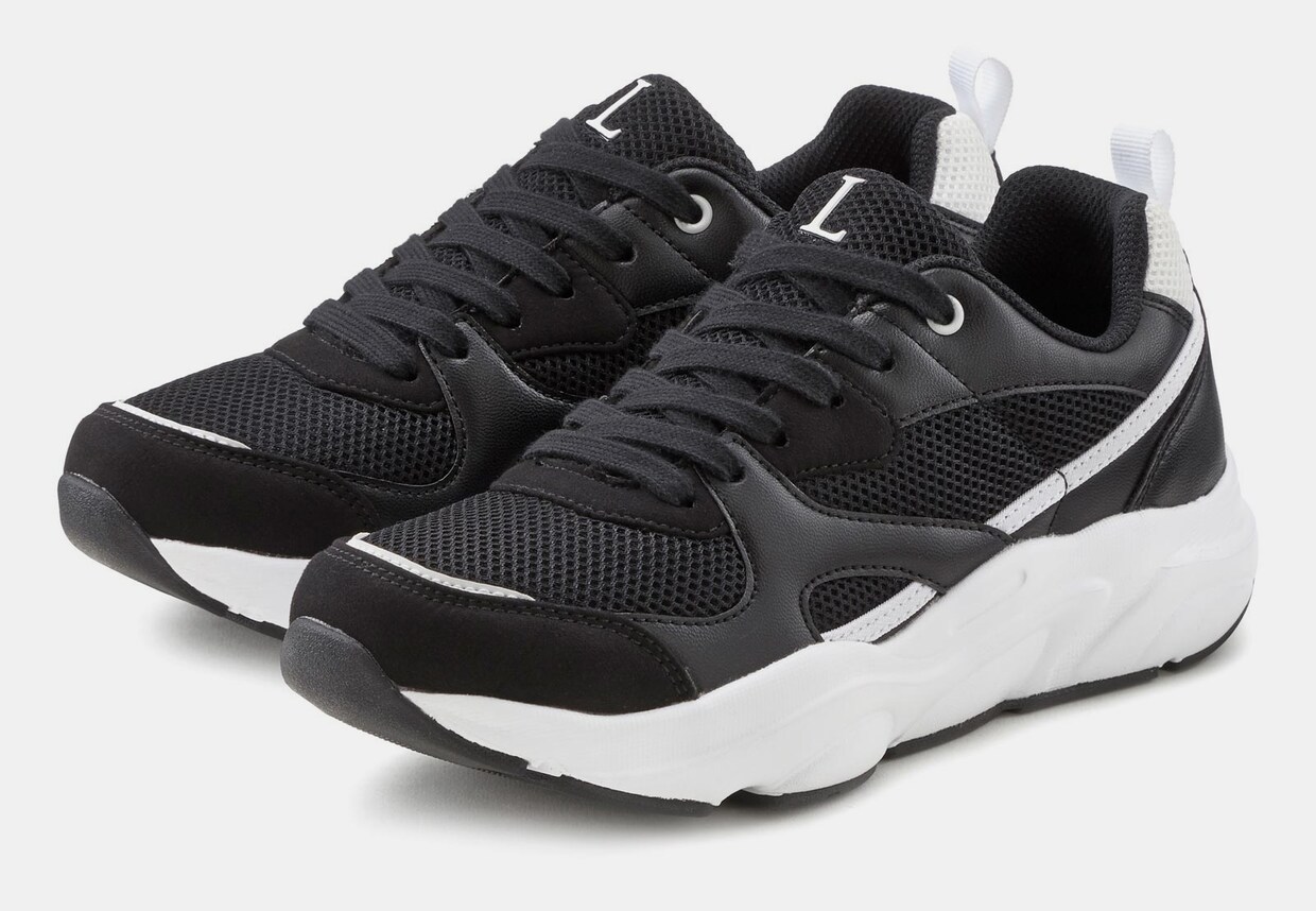 LASCANA Sneaker - schwarz-weiß