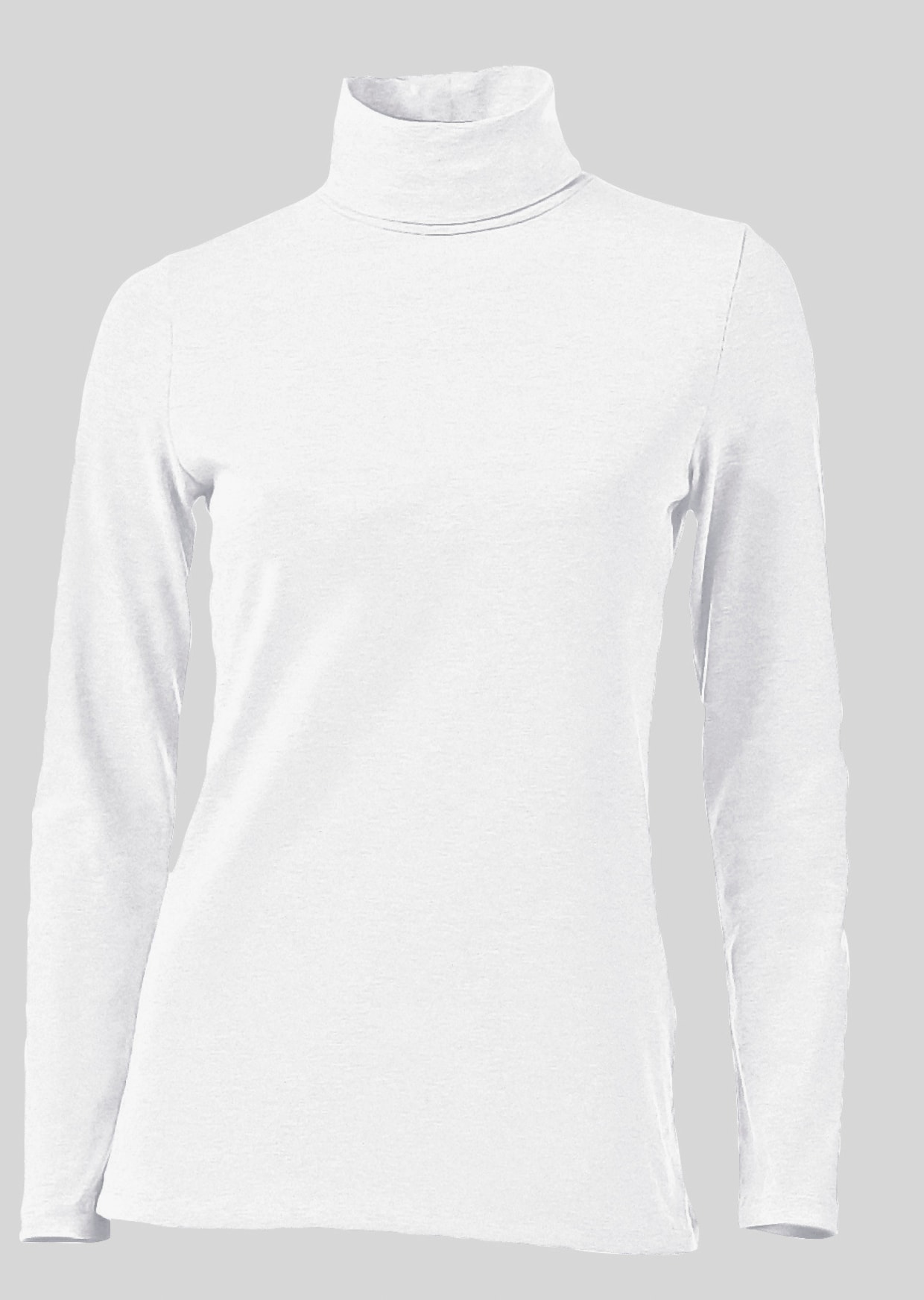 heine Rollkragen-Shirt - weiss