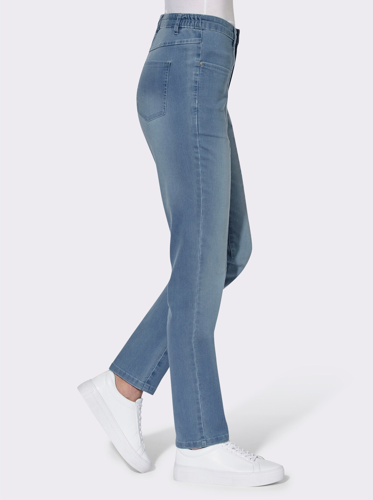 jeans - blue-bleached