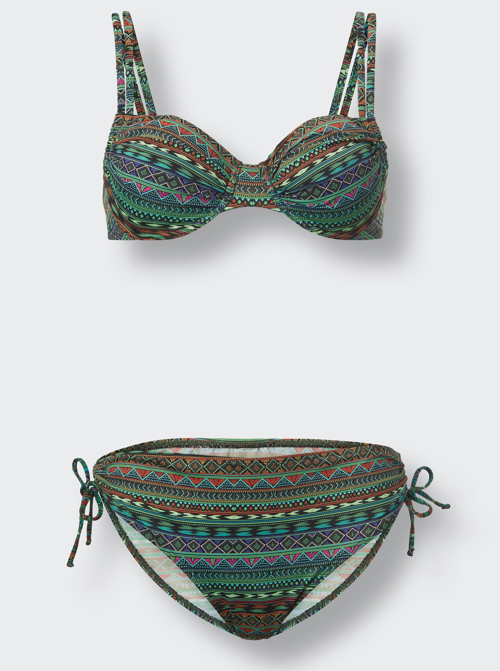 feel good Bikini im Ethno-Stil - apfel-gemustert