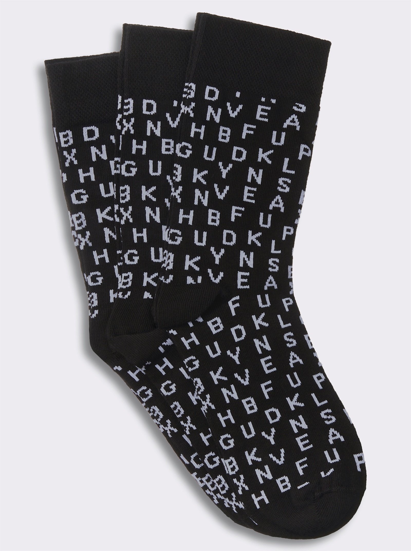 wäschepur Socken - schwarz-weiß