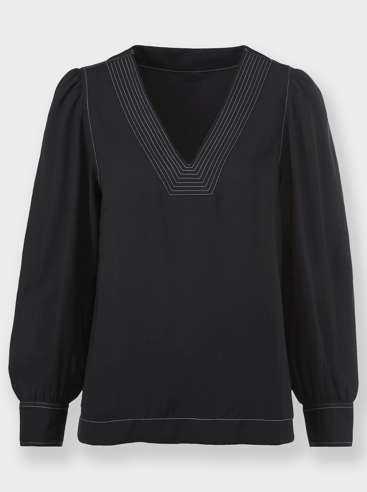 heine Blouse met lange mouwen - zwart