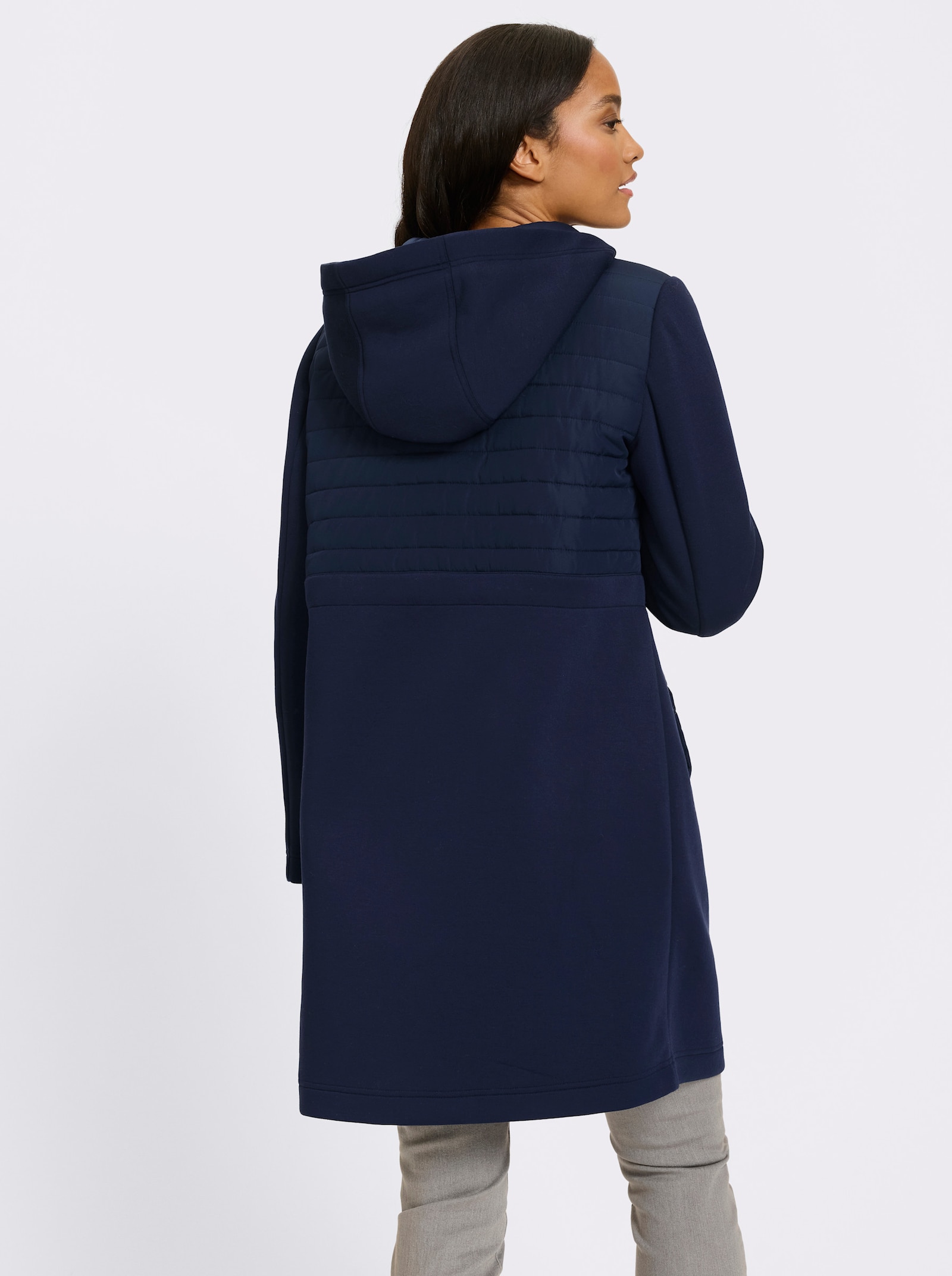 heine Kurzmantel in Patch-Optik - marine