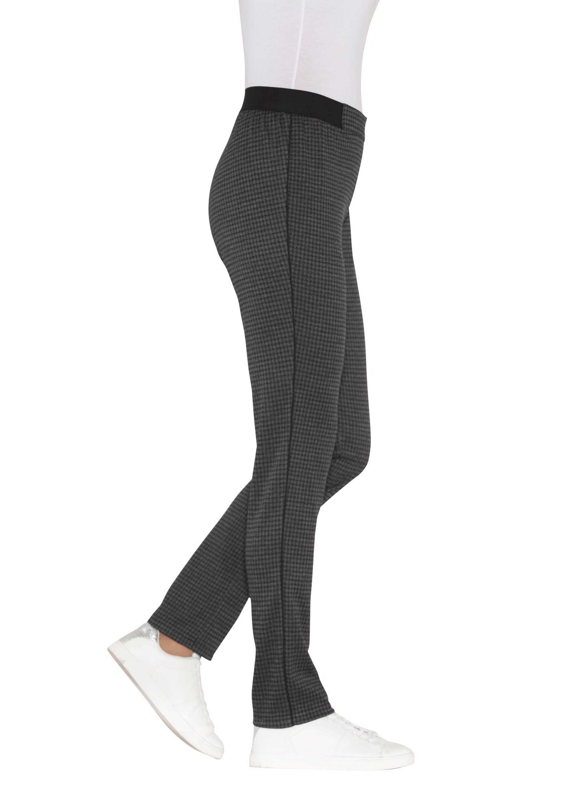 Hose - schwarz-gemustert