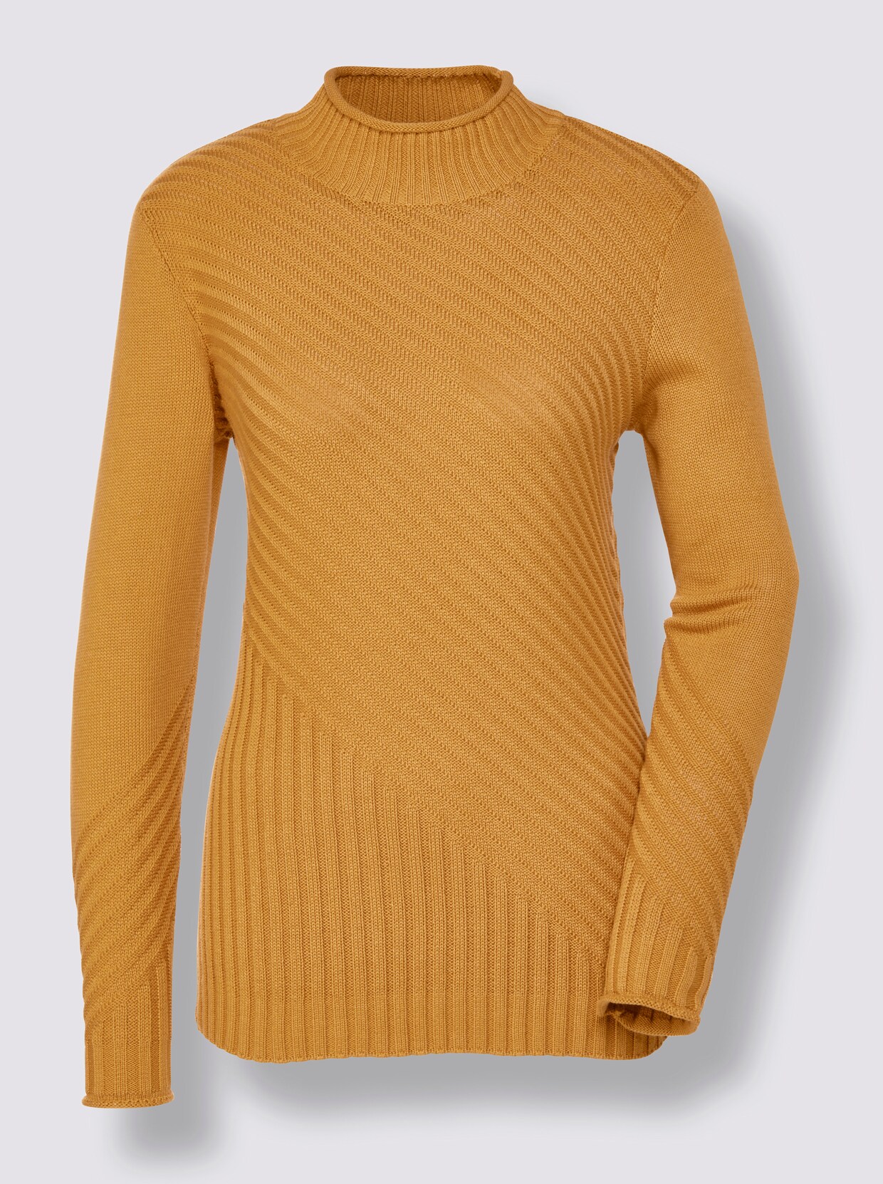 Creation L Premium Pullover van Pima katoen - kerrie