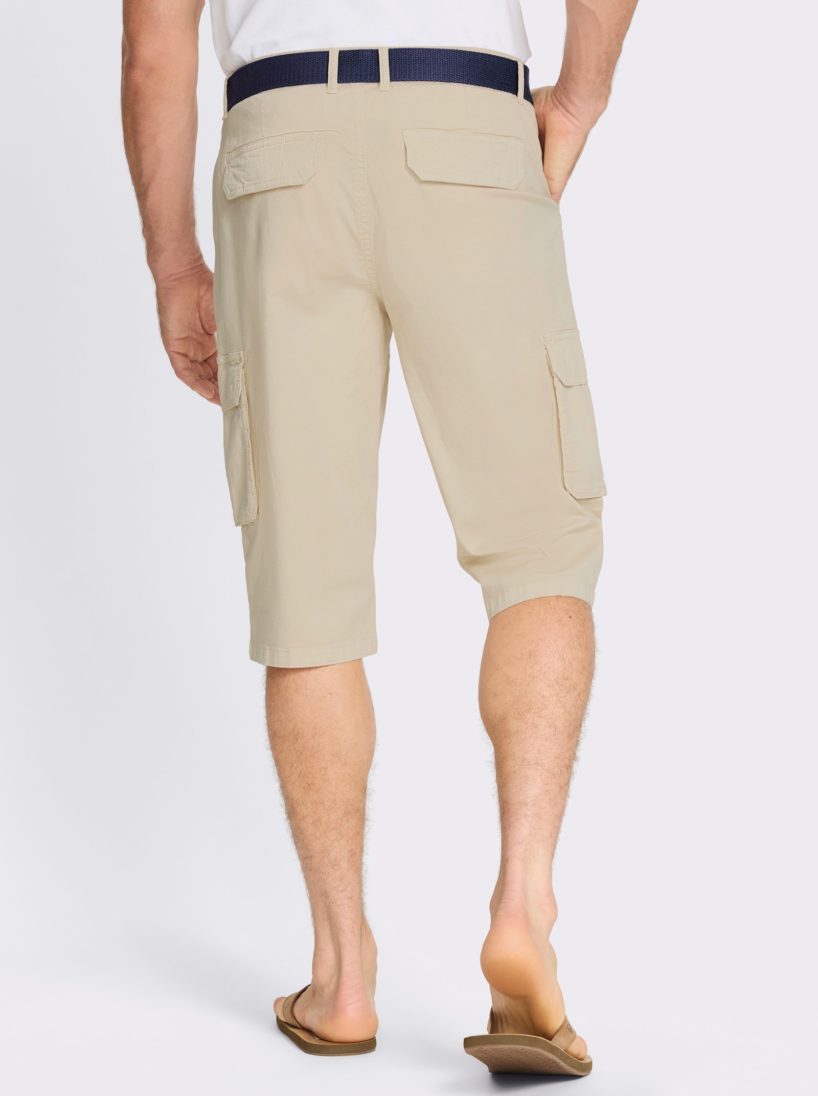 Bermudas in Twill-Qualität - sand