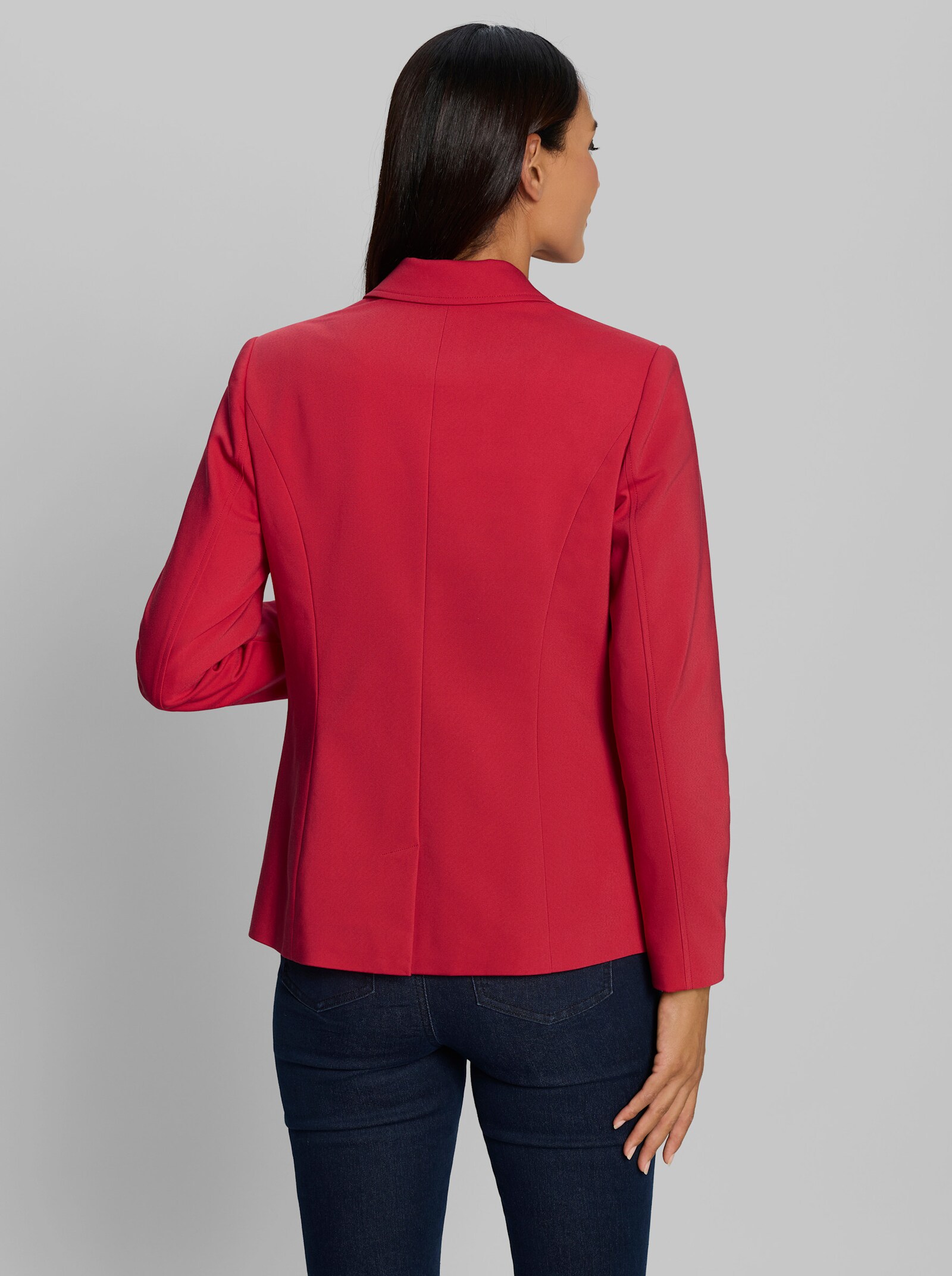 heine Blazer mit Schulterpolstern - erdbeere