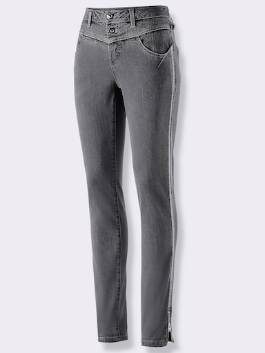 Modal-Baumwoll-Jeans - anthrazit-grey-denim