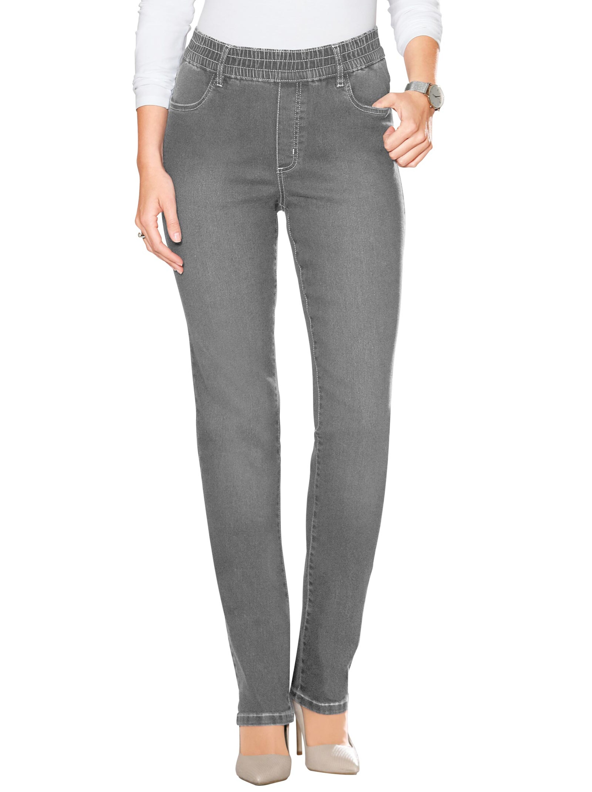 Jeans - grey-denim