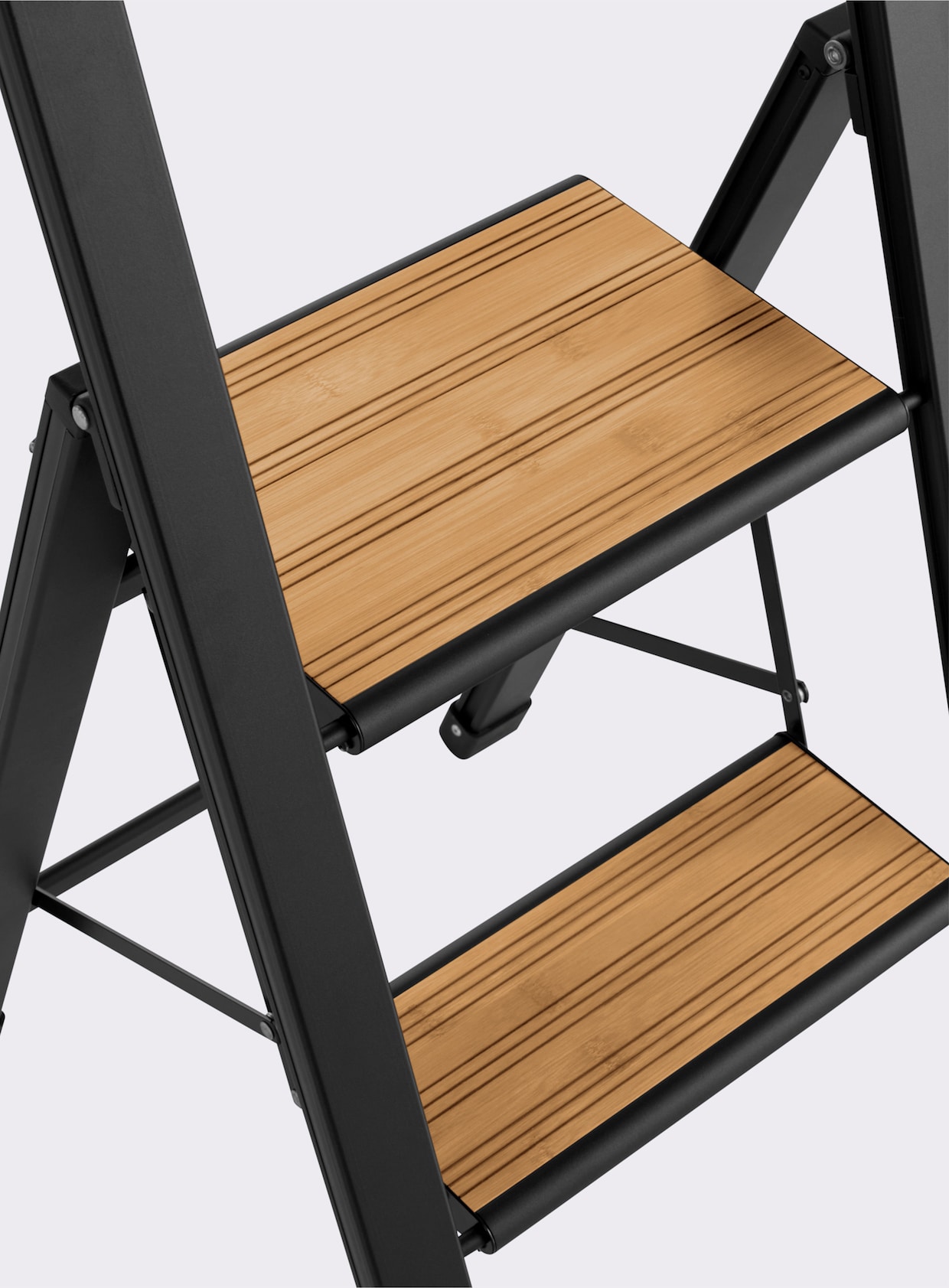 heine home Trittleiter - schwarz-braun