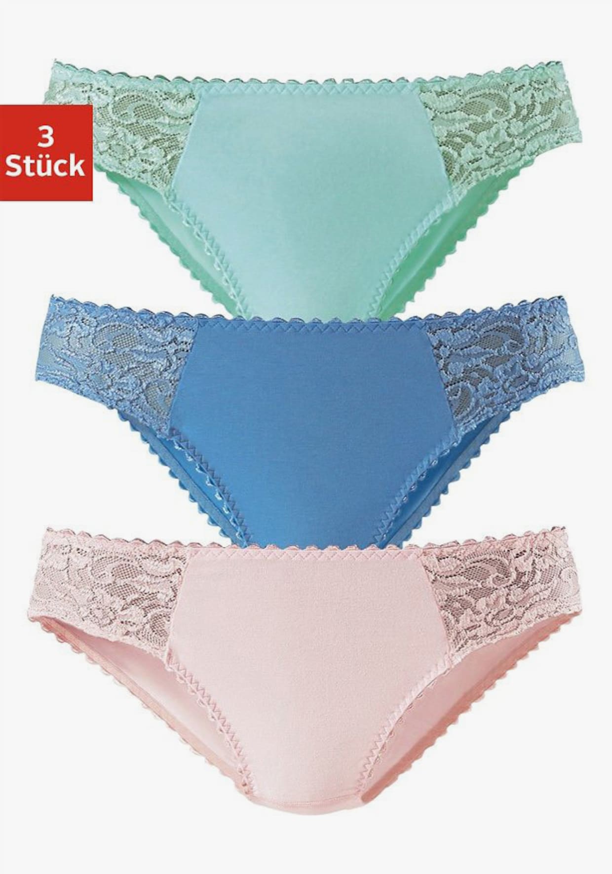 petite fleur Jazz-Pants Slips - blau, rosé, mint