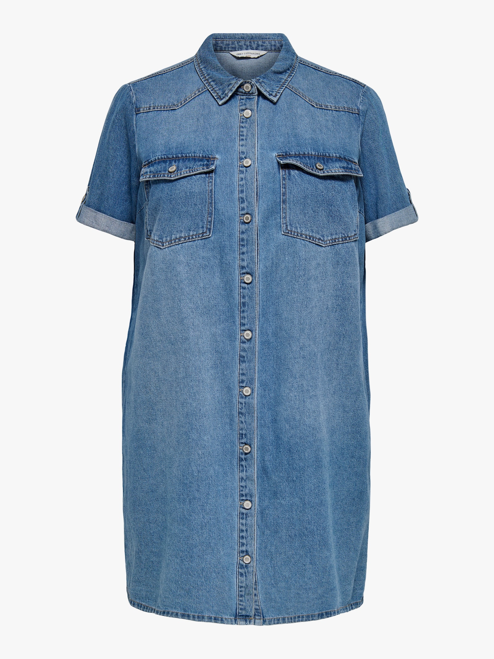 ONLY CARMAKOMA Jeanskleid - medium blue denim