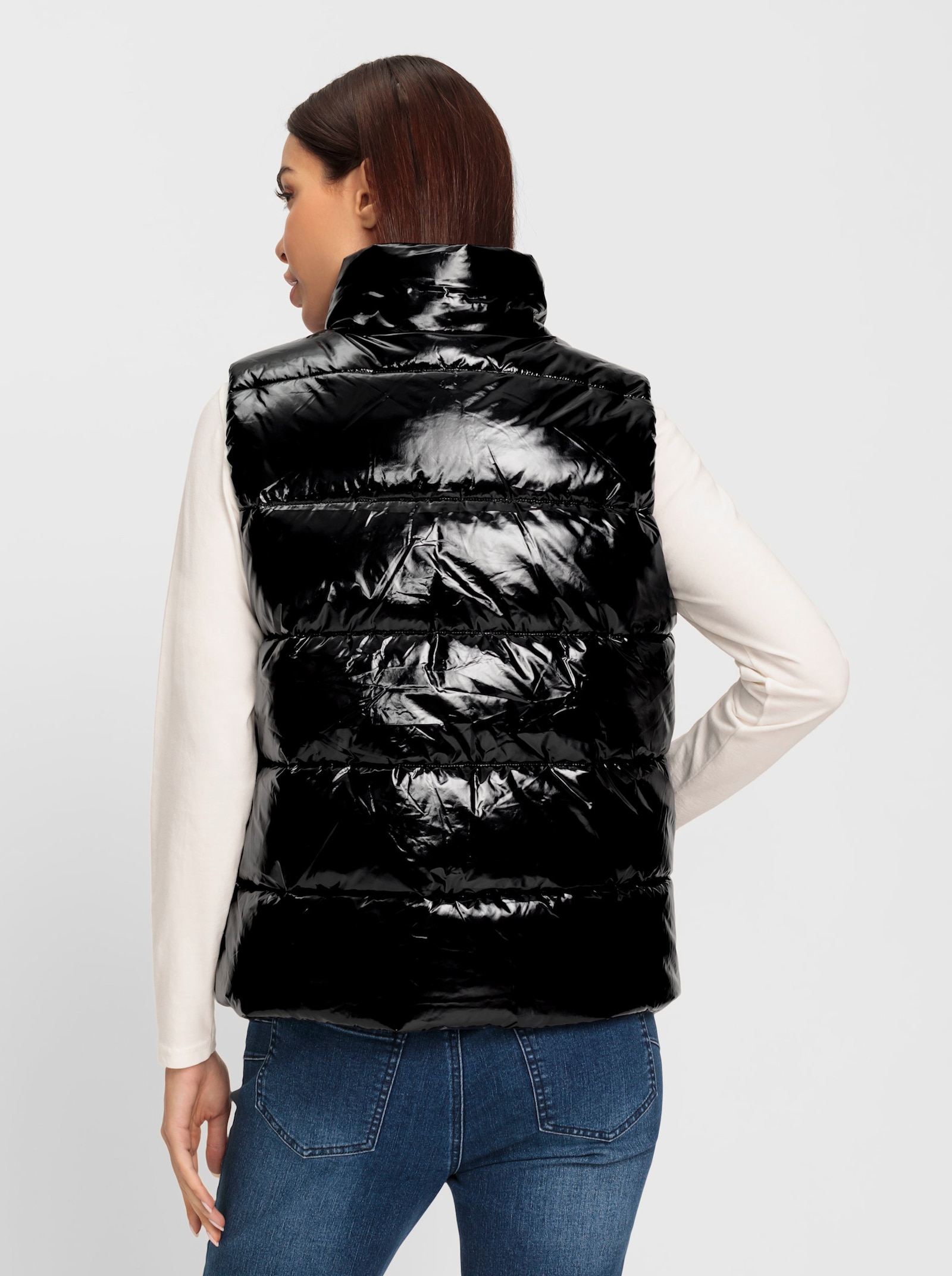 heine Steppweste mit PU-Beschichtung - schwarz