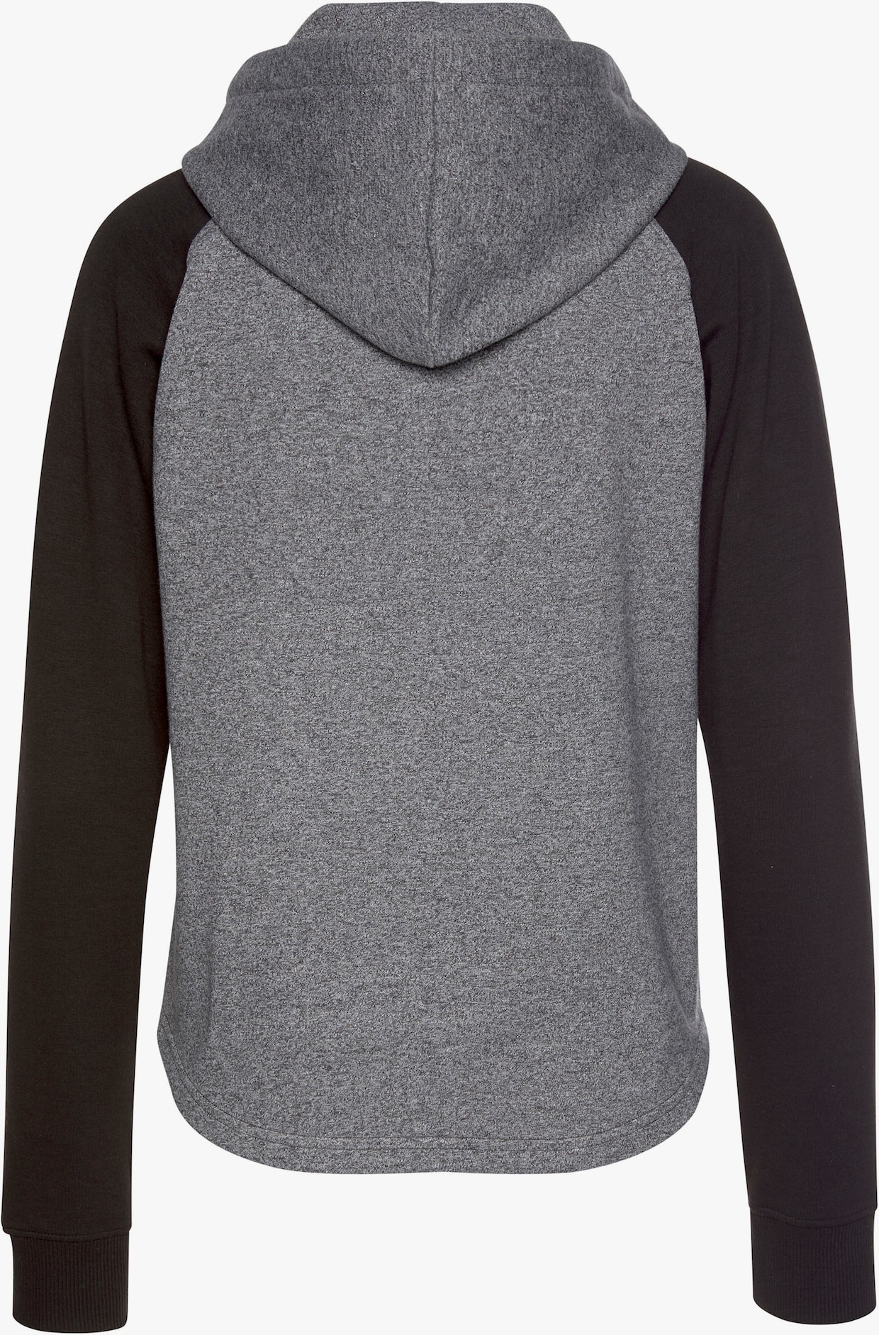 Kapuzensweatshirt - grau-schwarz