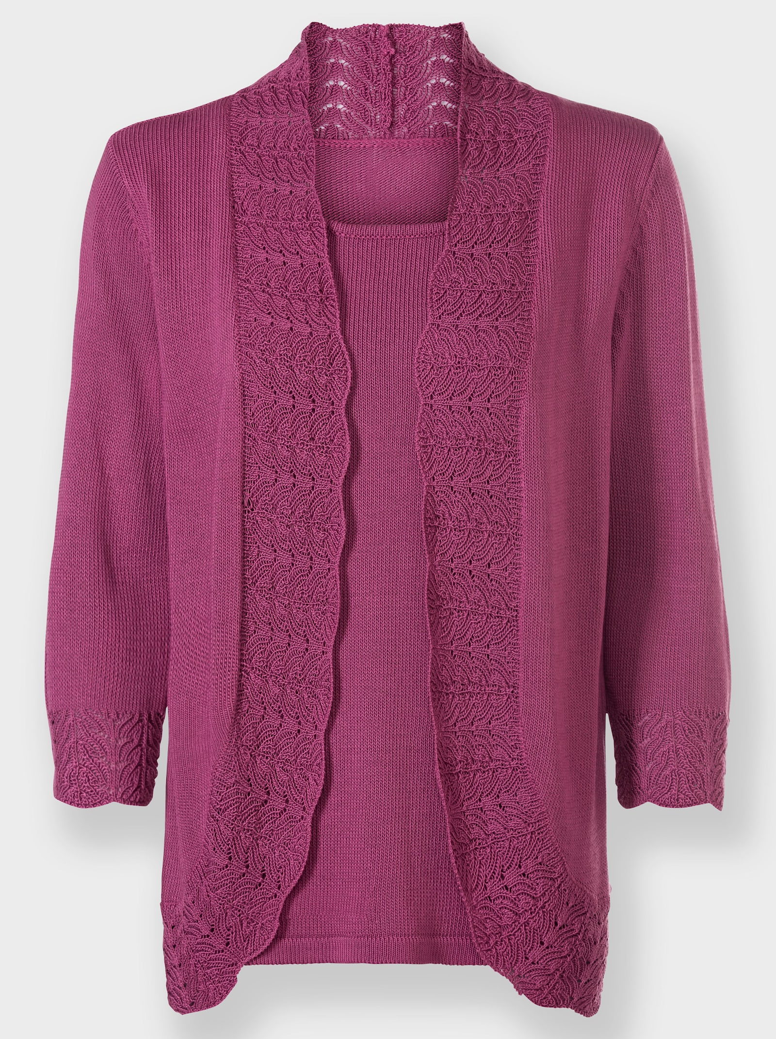 2-in-1-Pullover in dezent glänzender Qualität - erika