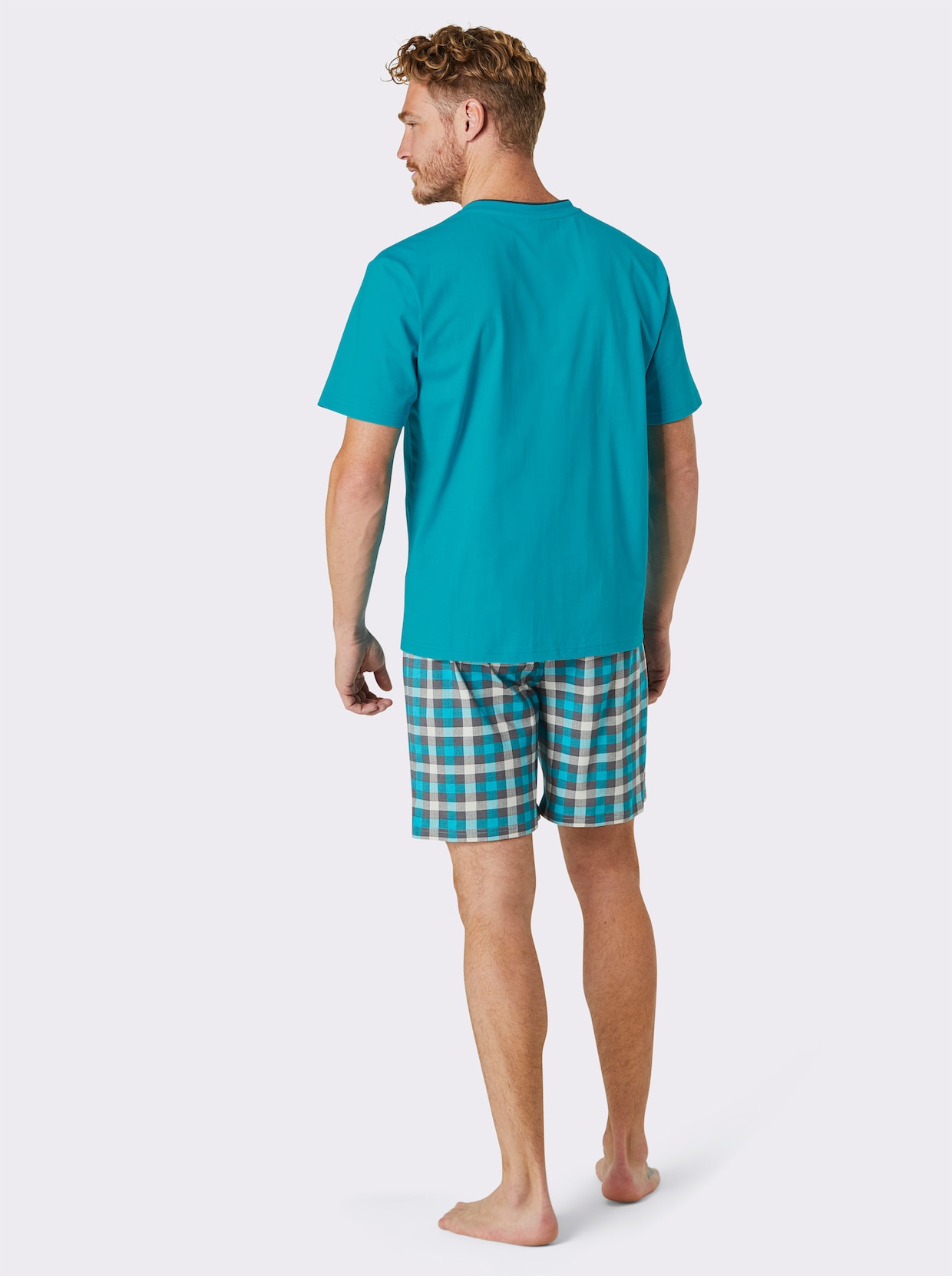 wäschepur men Shortama - turquoise