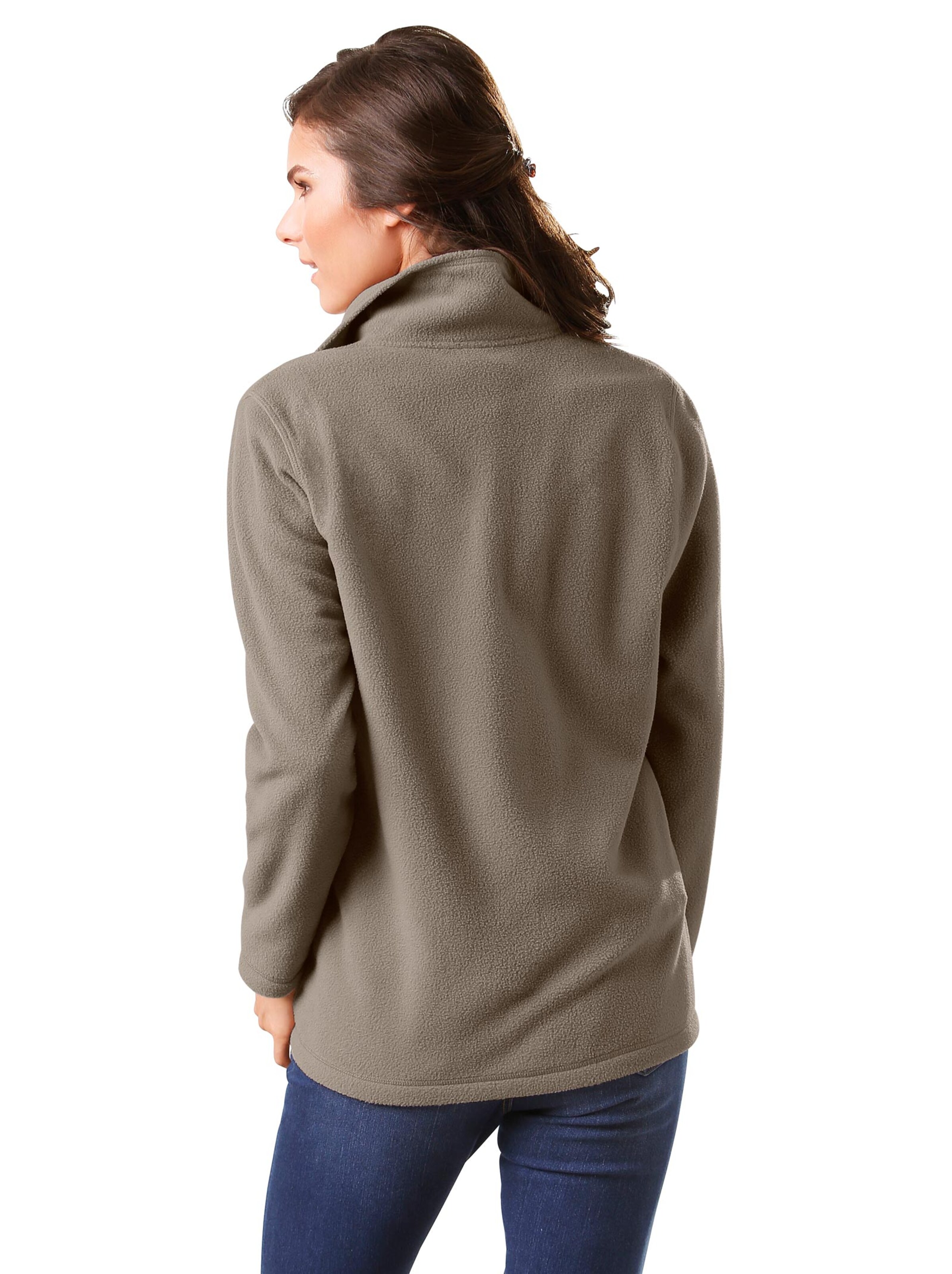 Fleece-Jacke - taupe