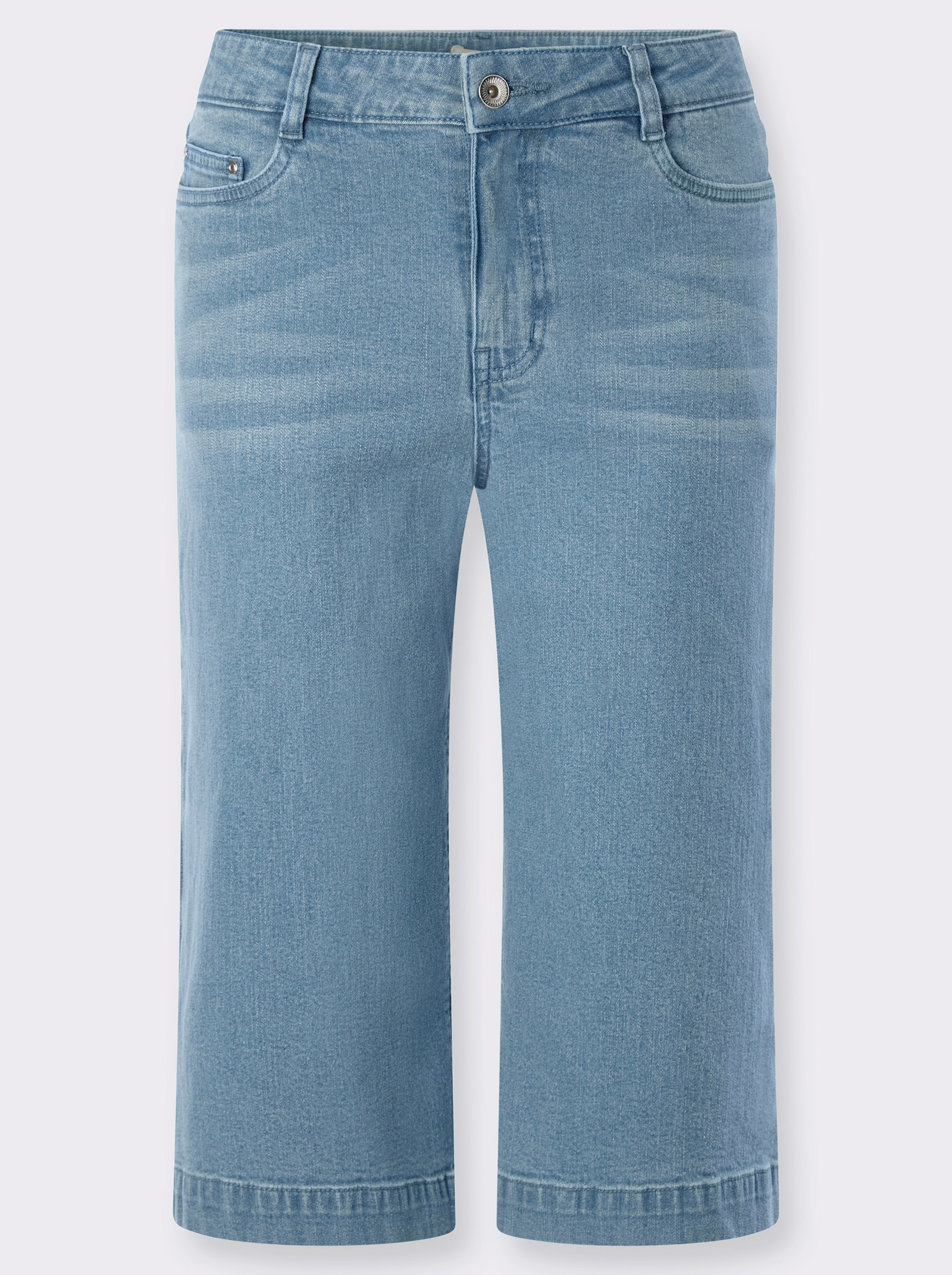 heine Jeansbermudas mit weitem Bein - blue-bleached