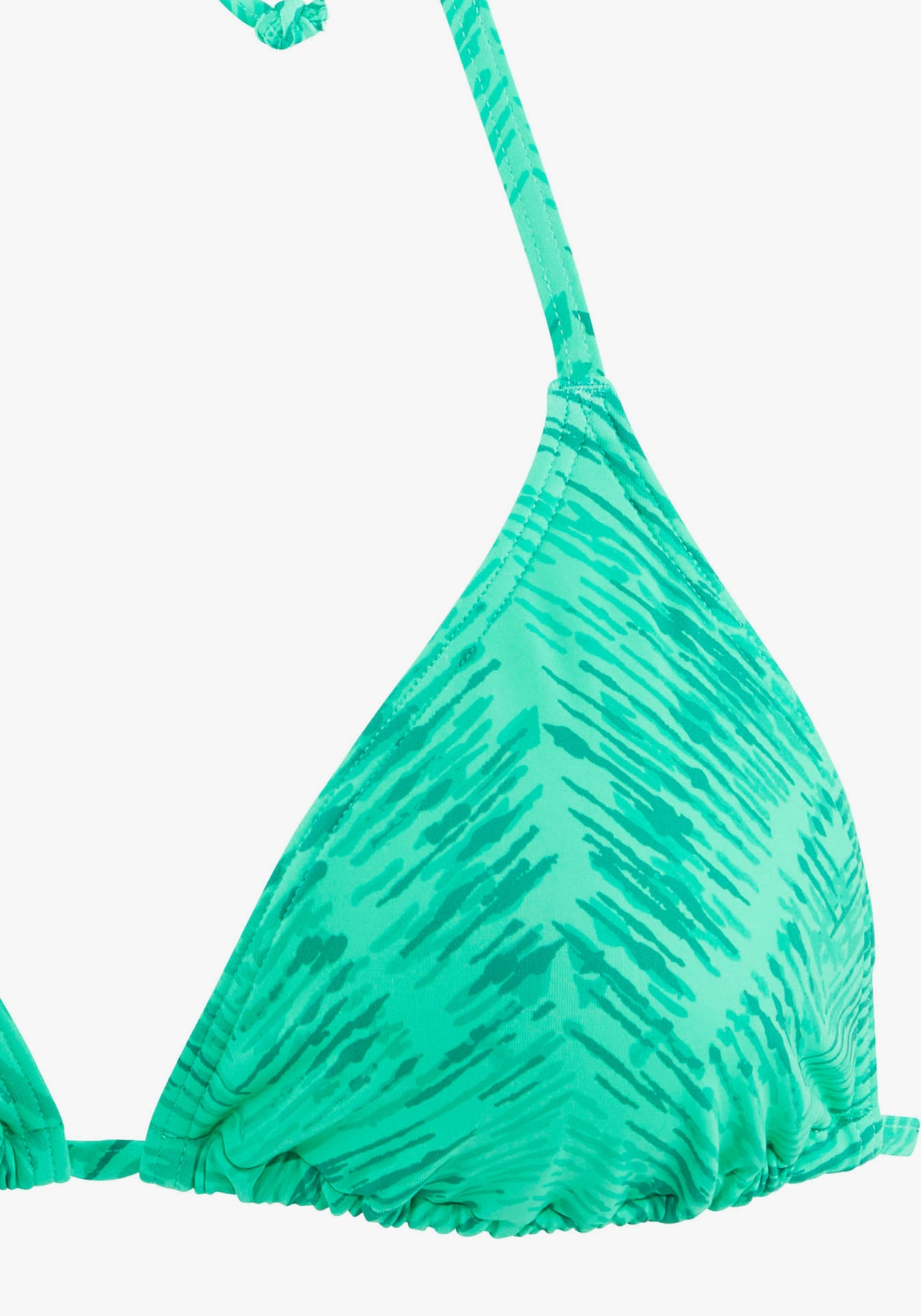 JETTE Triangelbikinitop - groen bedrukt