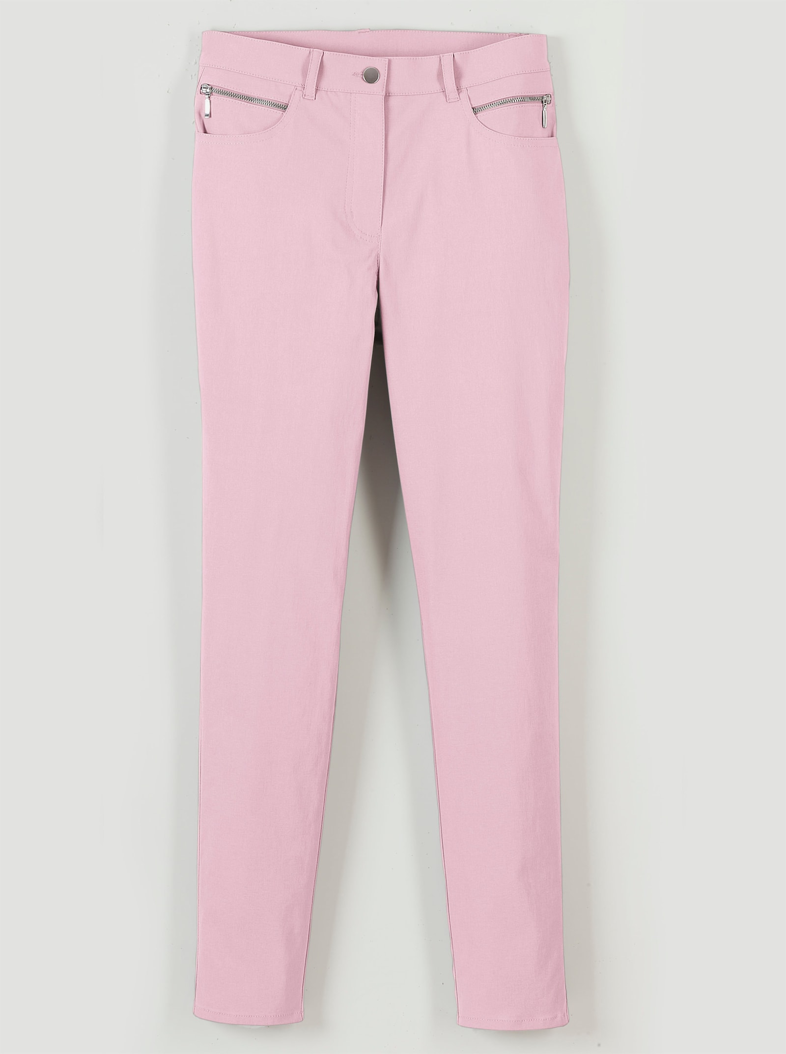 Stehmann Comfort line Stretch-Hose mit Zier-Taschen vorne - rosé