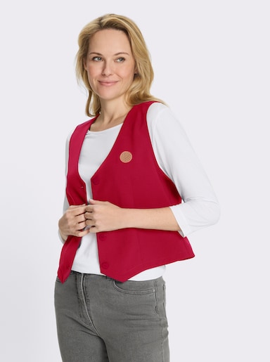 Weste zum Knöpfen - rot