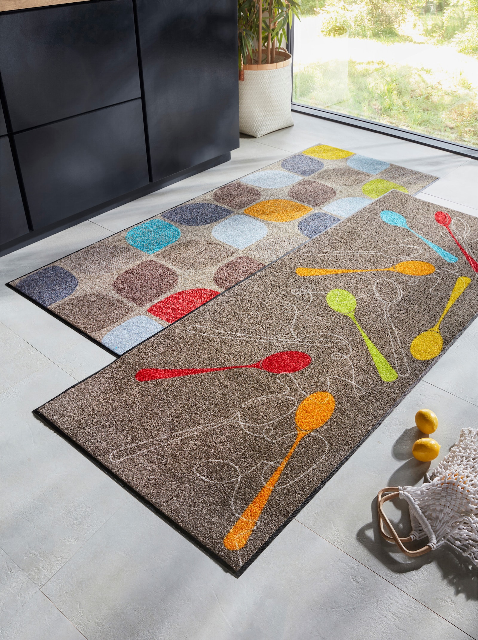 Salonloewe Fussmatte - taupe-bunt