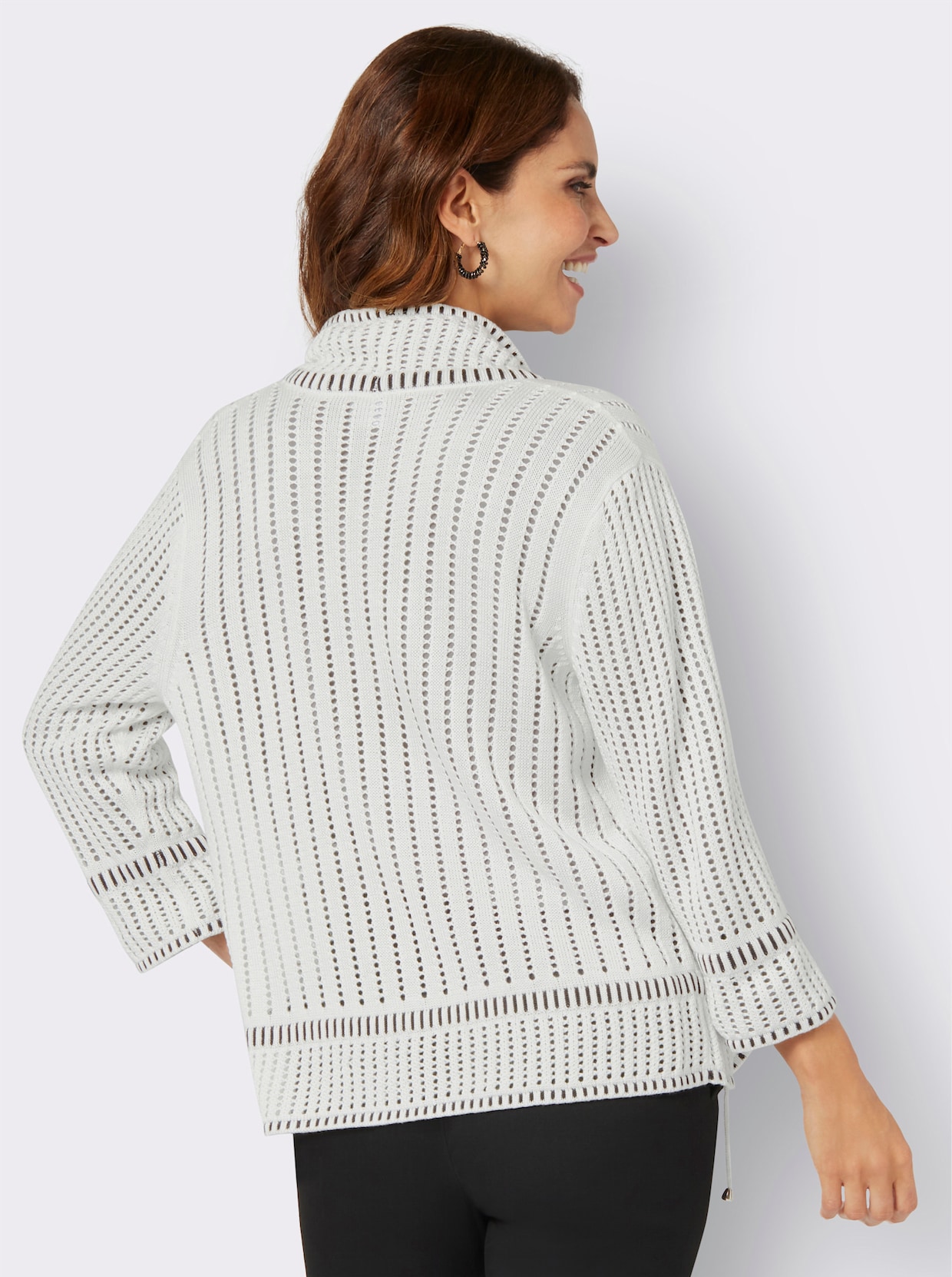 Strickjacke - ecru